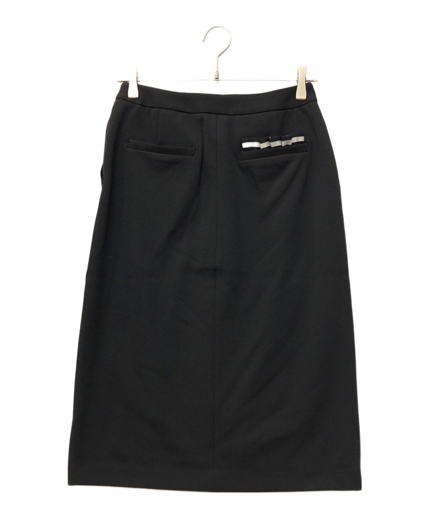 ボーダーズアットバルコニー　タイトスカート 黒　36 中古・古着通販】BORDERS at BALCONY (ボーダーズアットバルコニー