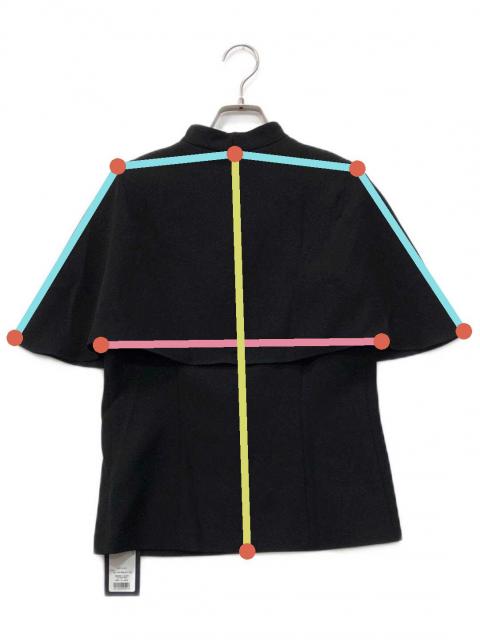 希少　ケープ　ブラウス　ボーダーズアットバルコニー 中古・古着通販】BORDERS AT BALCONY (ボーダーズアットバルコニー