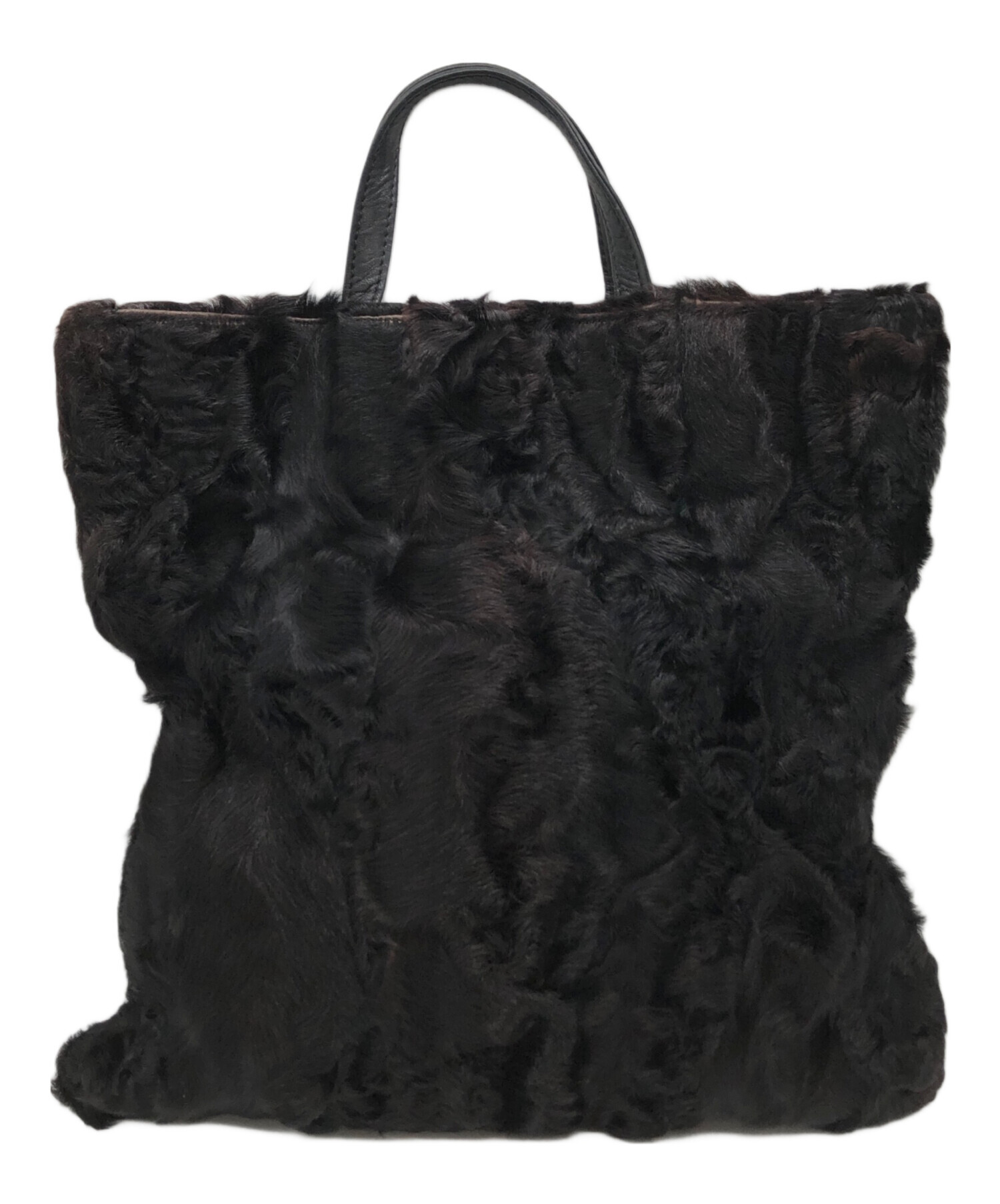 中古・古着通販】LOEWE (ロエベ) ファー切替トートバッグ サイズ:下記