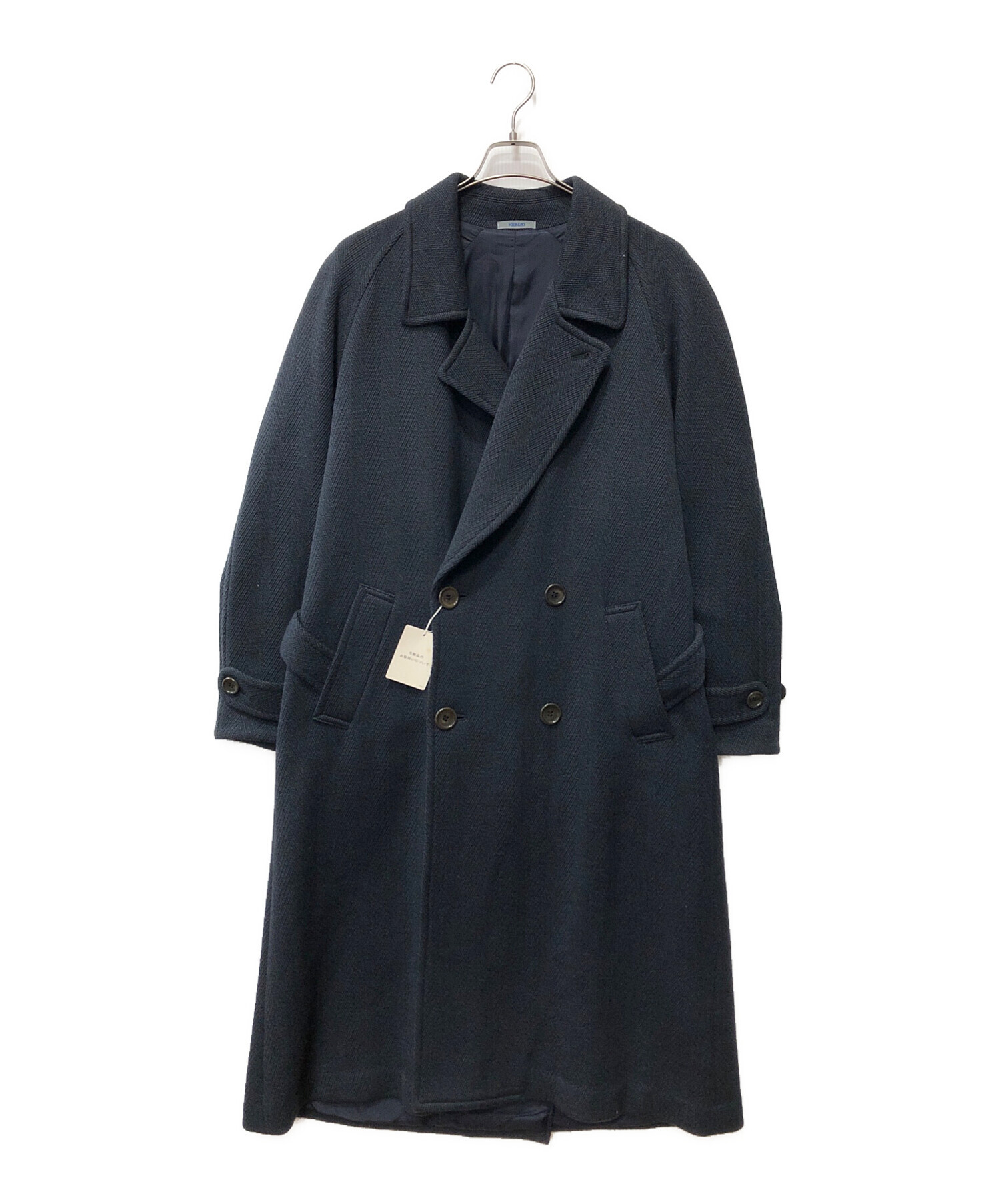 中古・古着通販】KENZO (ケンゾー) ダブルコート ネイビー サイズ:2