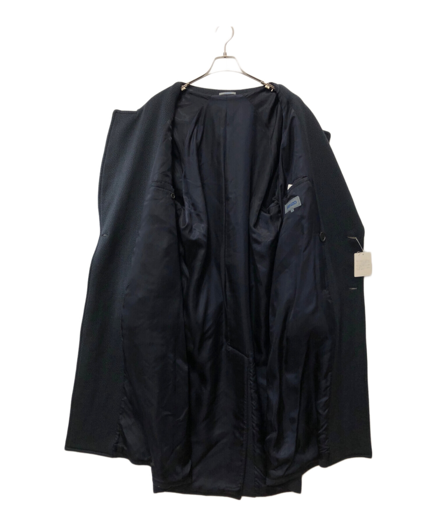 中古・古着通販】KENZO (ケンゾー) ダブルコート ネイビー サイズ:2