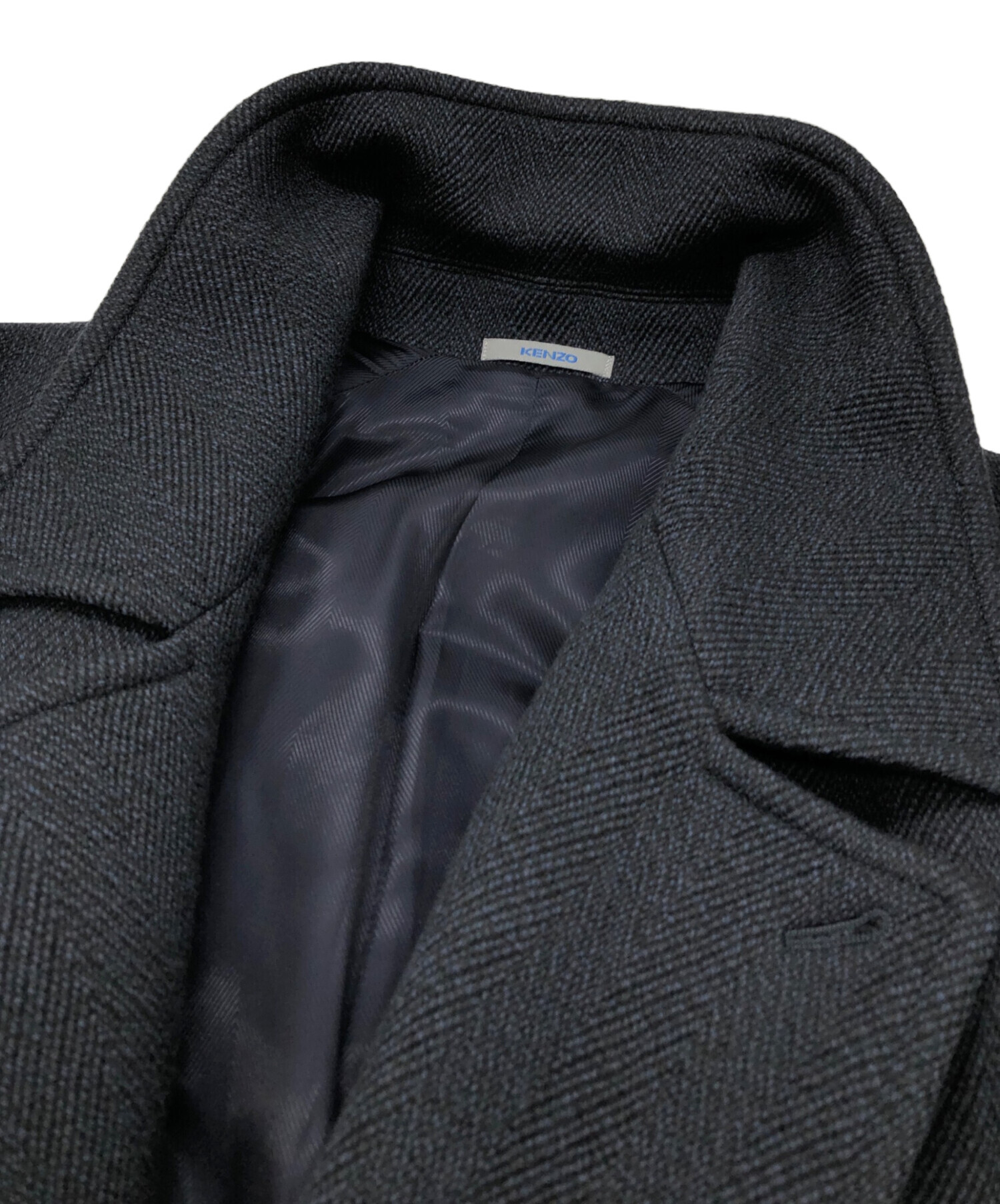中古・古着通販】KENZO (ケンゾー) ダブルコート ネイビー サイズ:2
