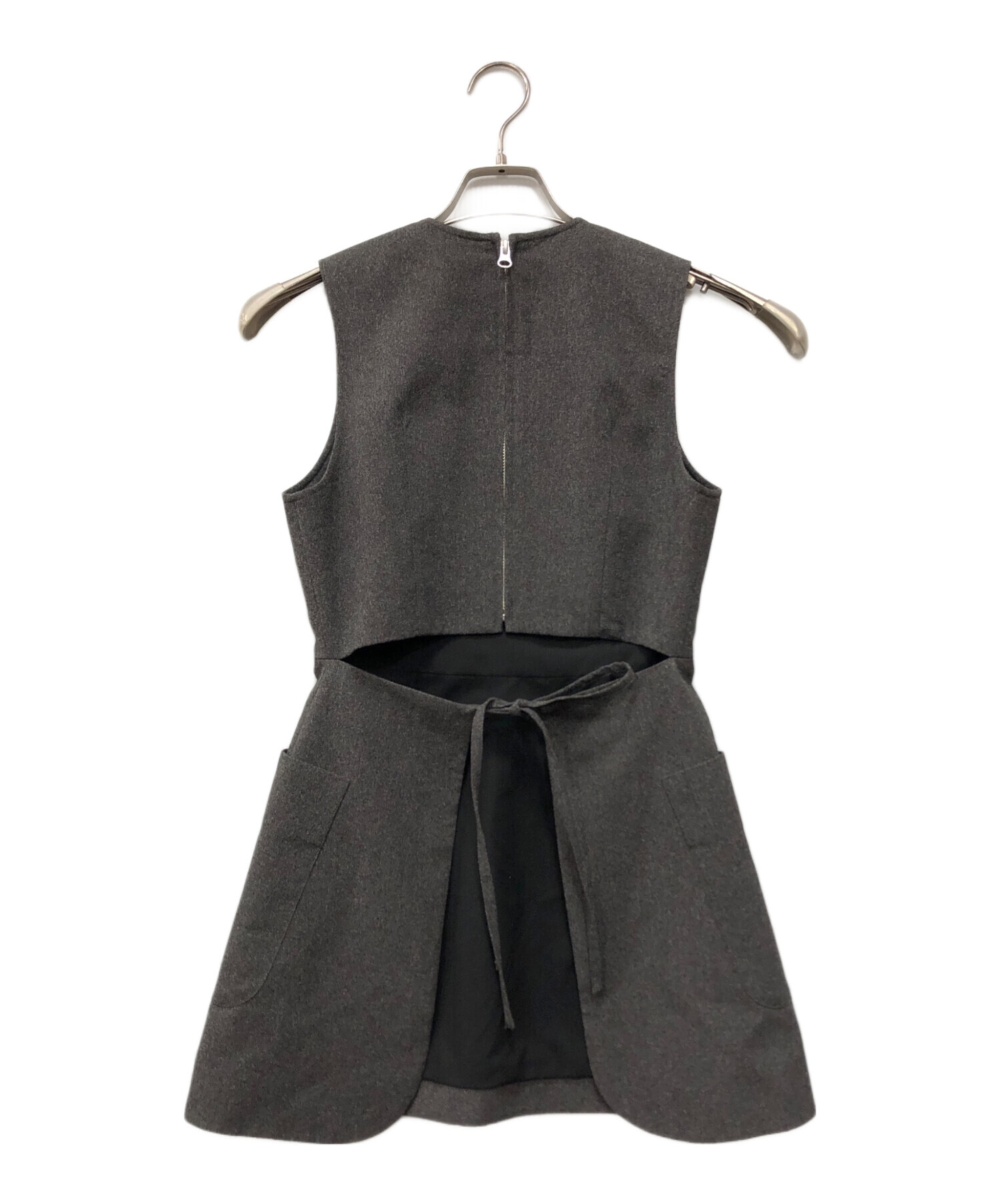 最終値下げ【美品】CLANE APRON TOPS グレー　サイズ1 中古・古着通販】CLANE (クラネ) エプロン トップス グレー サイズ:1
