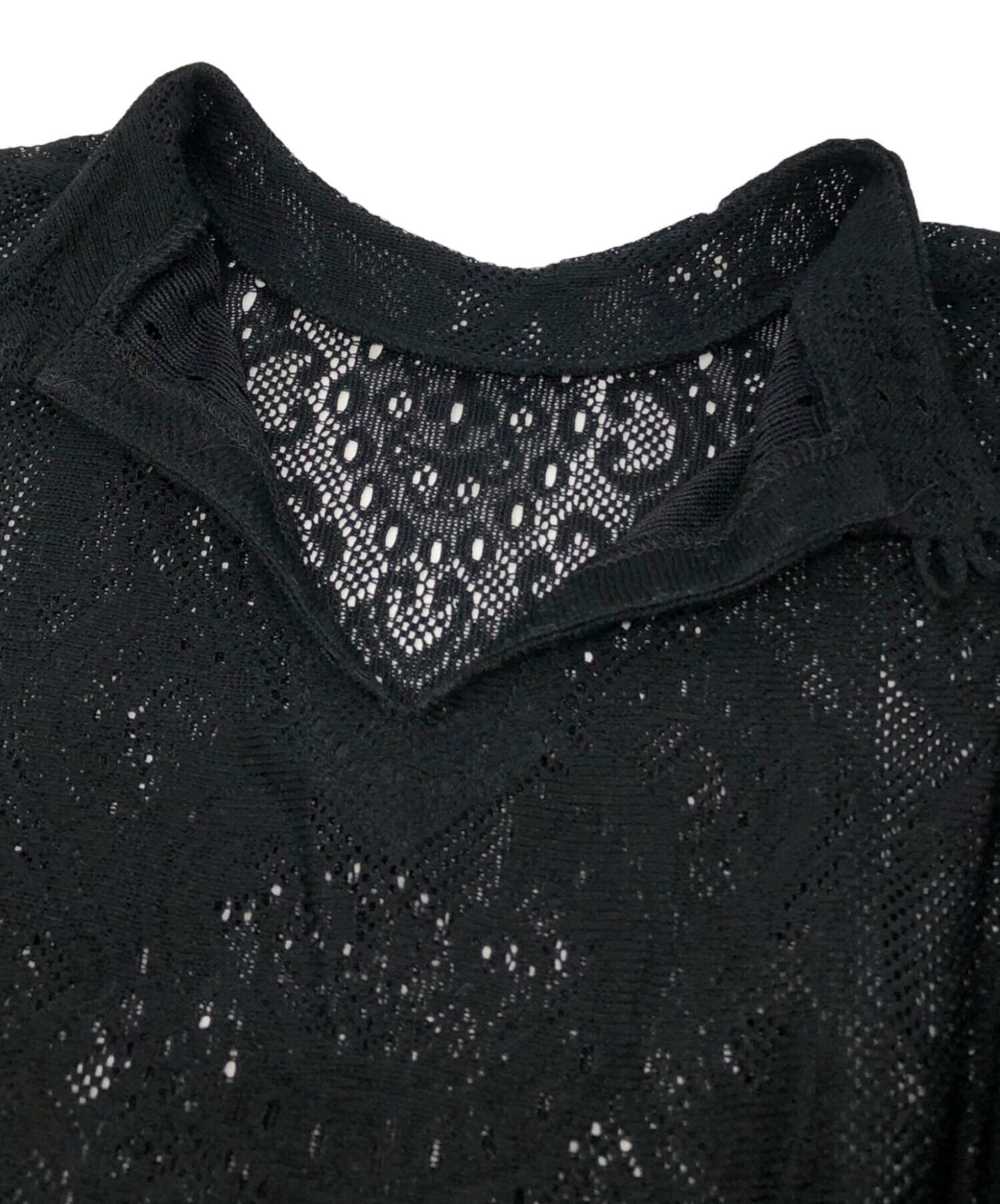 マメクロゴウチ　Curtain Lace Jacquard Jersey Top 中古・古着通販】mame kurogouchi (マメクロゴウチ) Curtain Lace