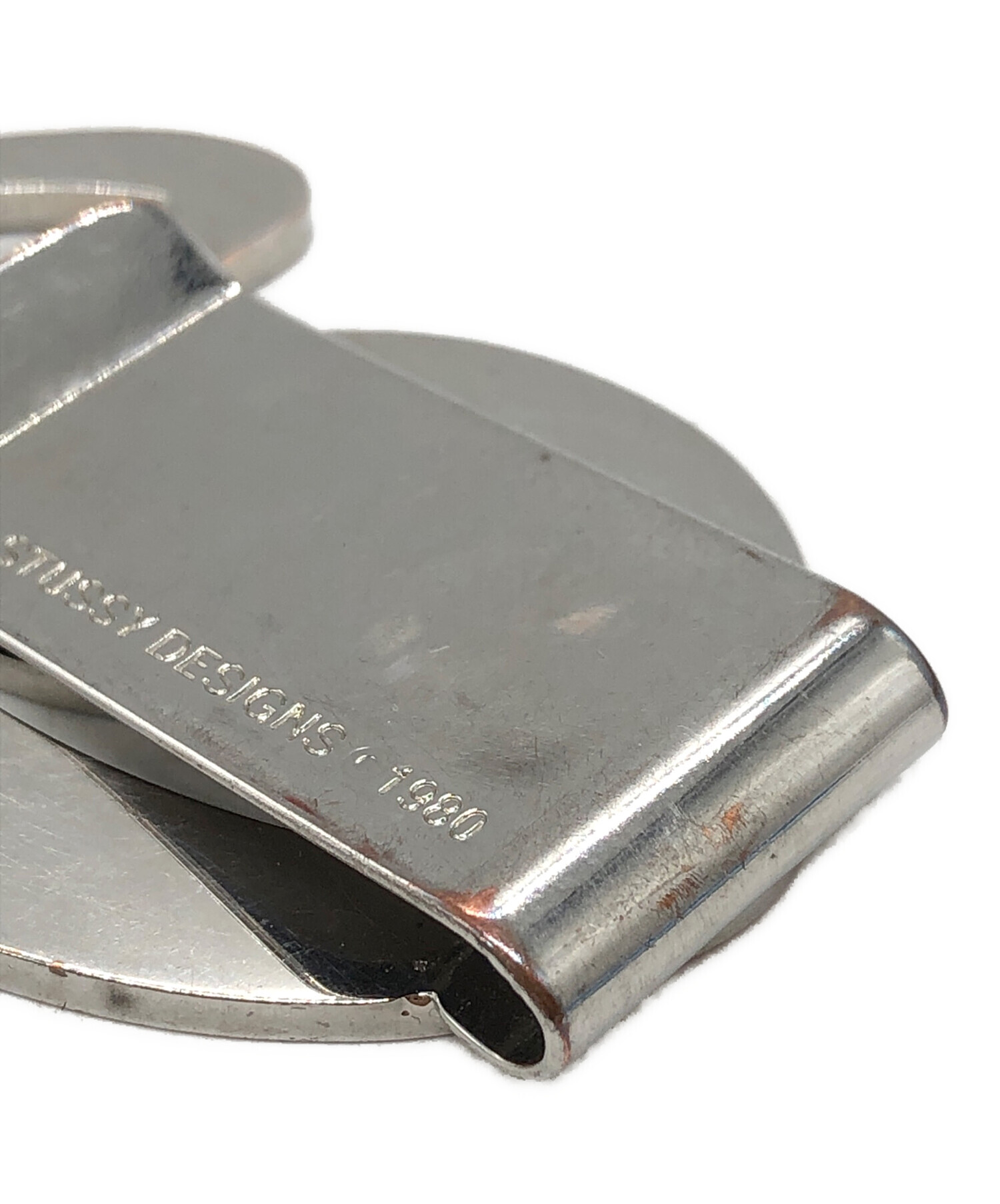 中古・古着通販】stussy (ステューシー) SWIRLY S MONEY CLIP シルバー