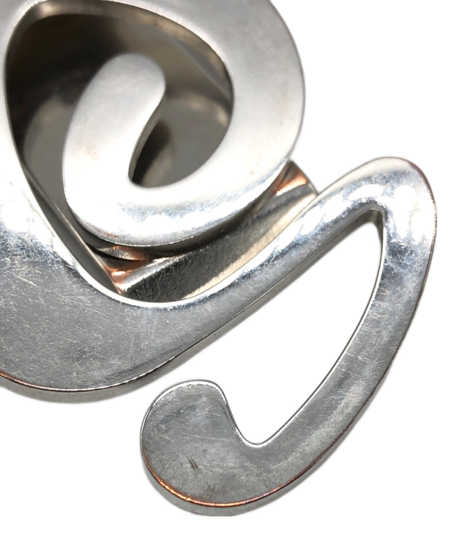 中古・古着通販】stussy (ステューシー) SWIRLY S MONEY CLIP シルバー