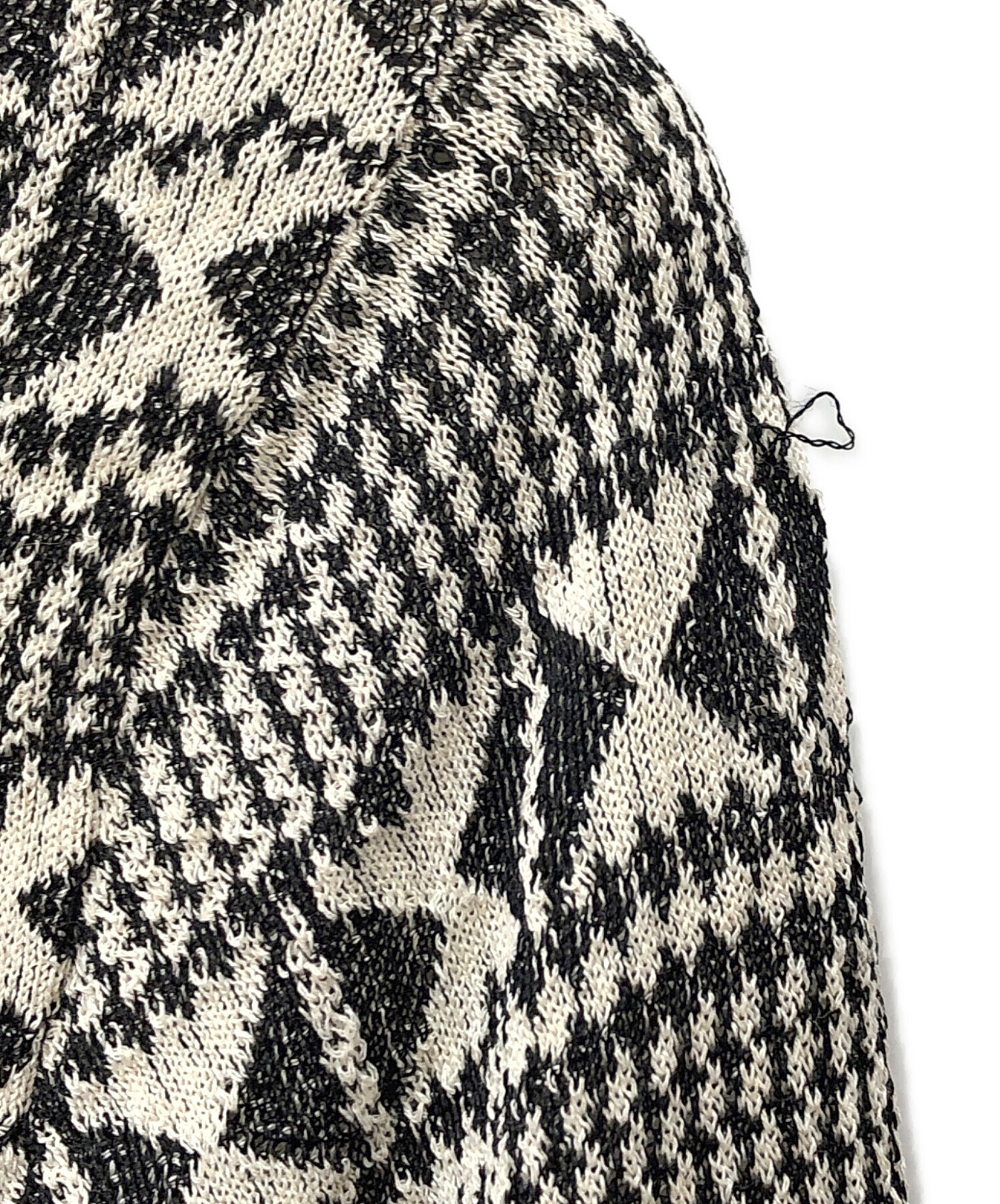 サンローラン　ダメージニット　21SS 総柄ニット　Sサイズ 中古・古着通販】Saint Laurent Paris (サンローランパリ) ダメージ