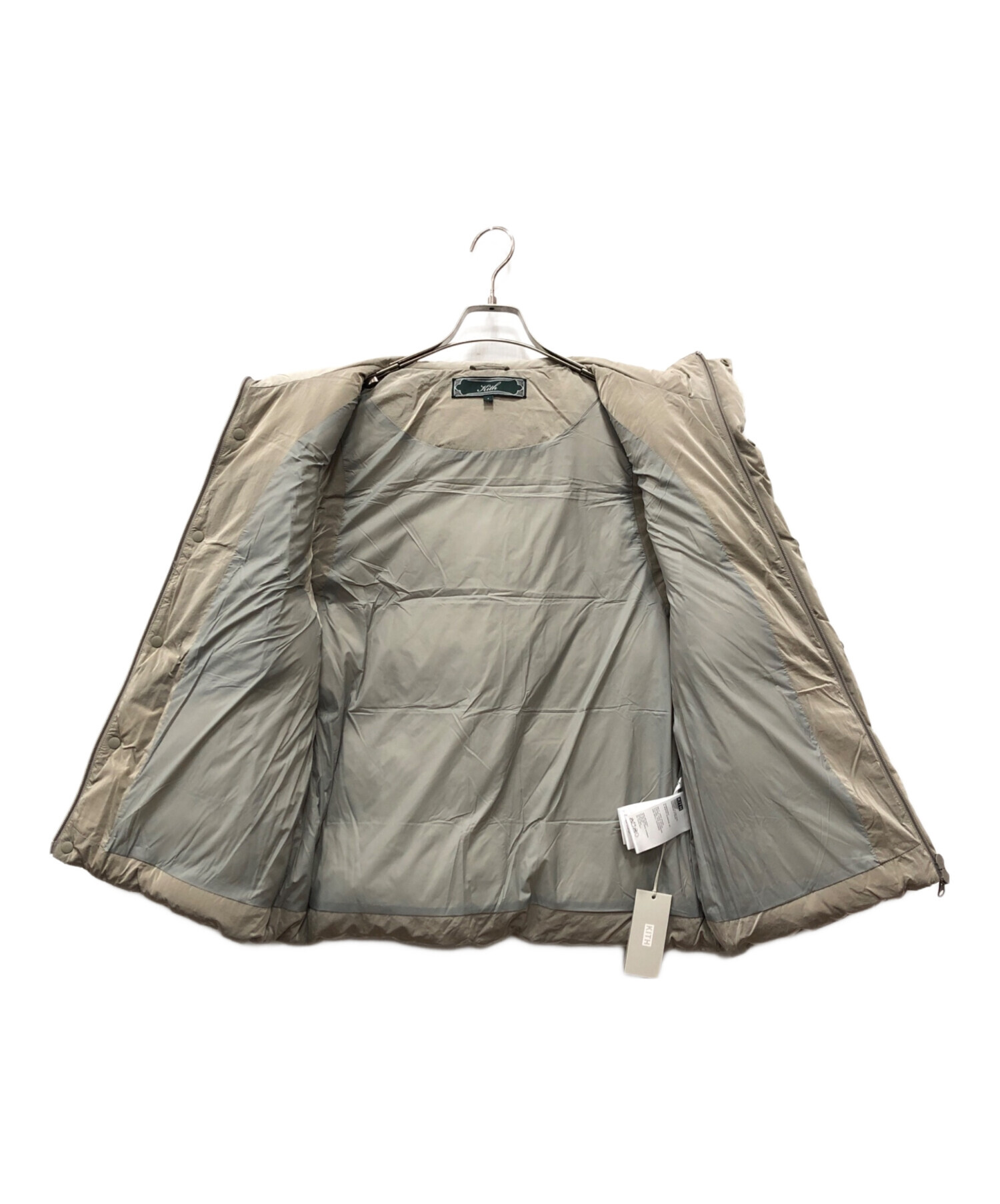 中古・古着通販】KITH (キス) Wrinkle Nylon Midi Vest ベージュ