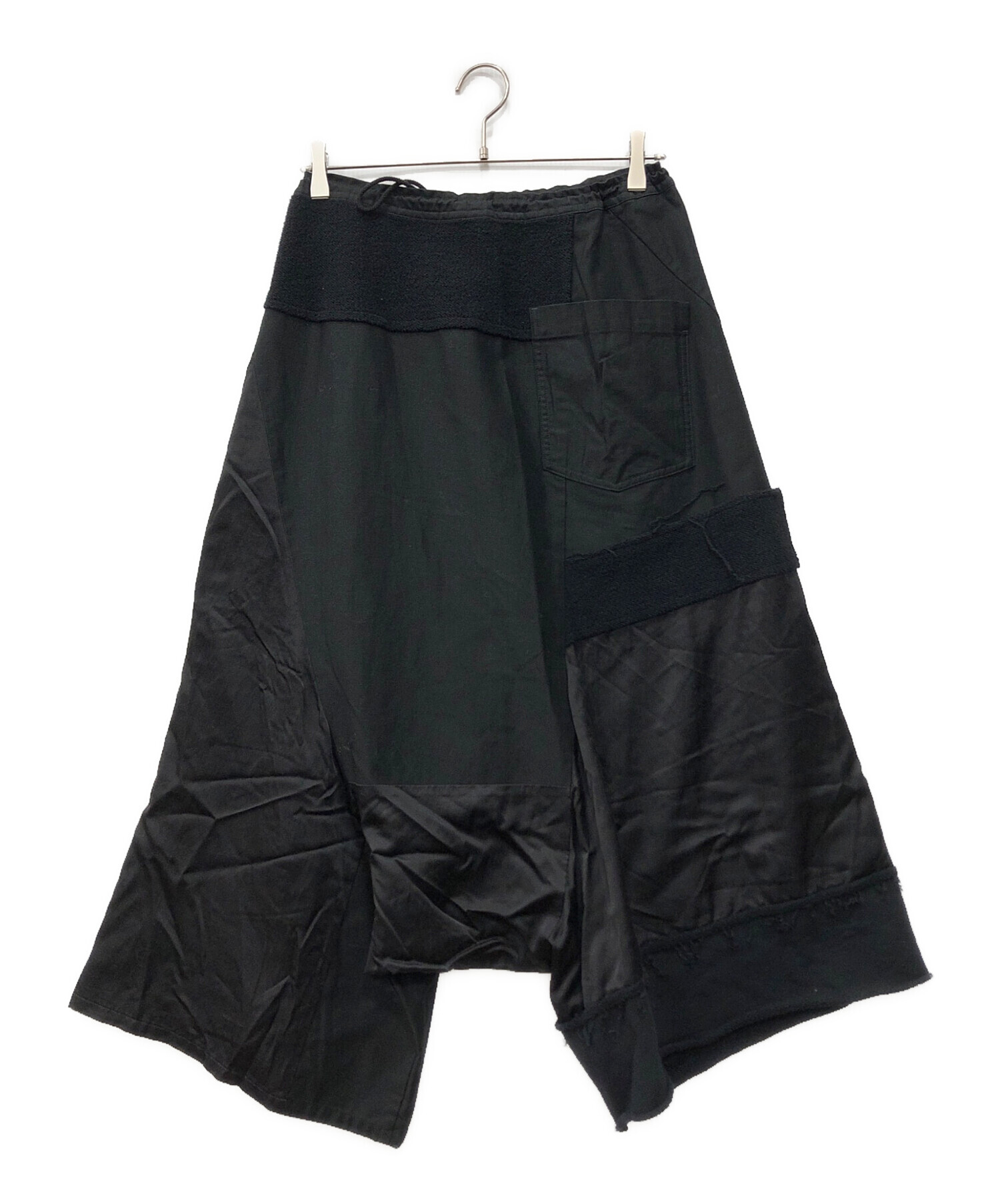 未使用　タグ付き　Y's ワイズ　変形　サルエルパンツ　サイズ2 中古・古着通販】Y's (ワイズ) パターン切替サルエルパンツ ブラック