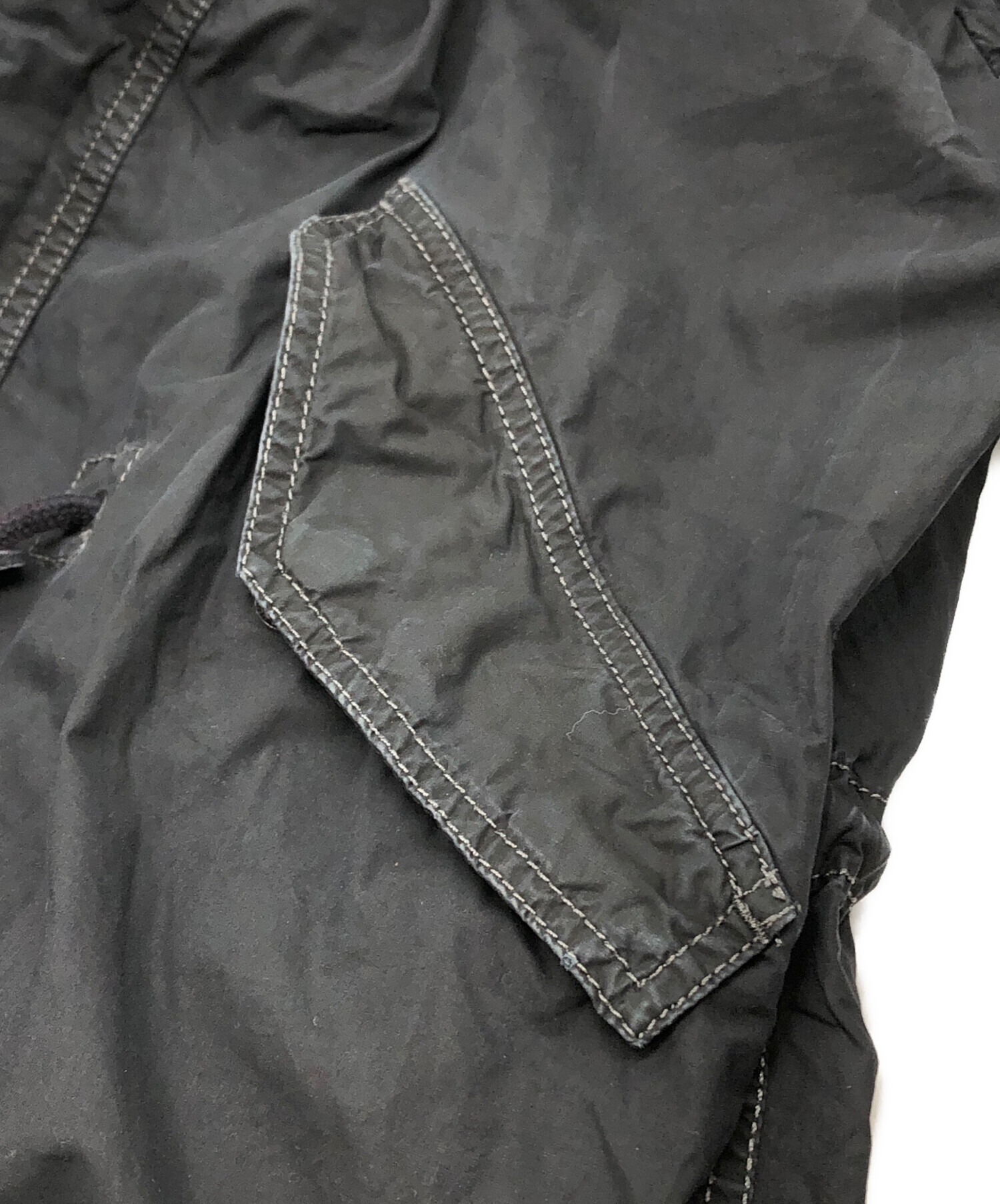 中古・古着通販】DIESEL (ディーゼル) モッズコート ブラック サイズ:M