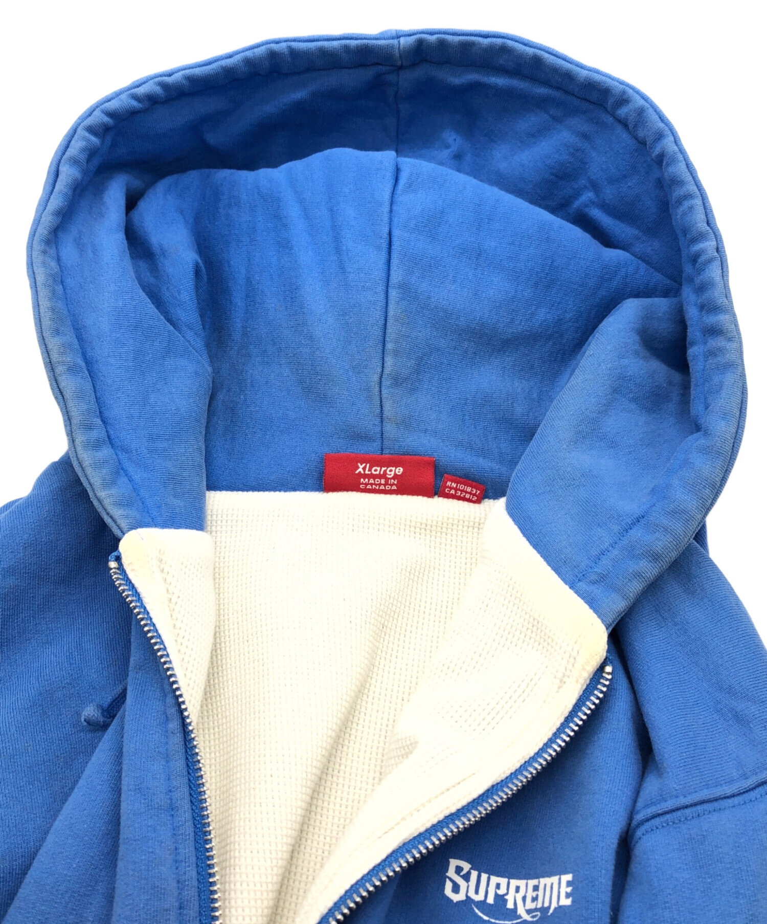 中古・古着通販】Supreme (シュプリーム) ジップパーカー ブルー