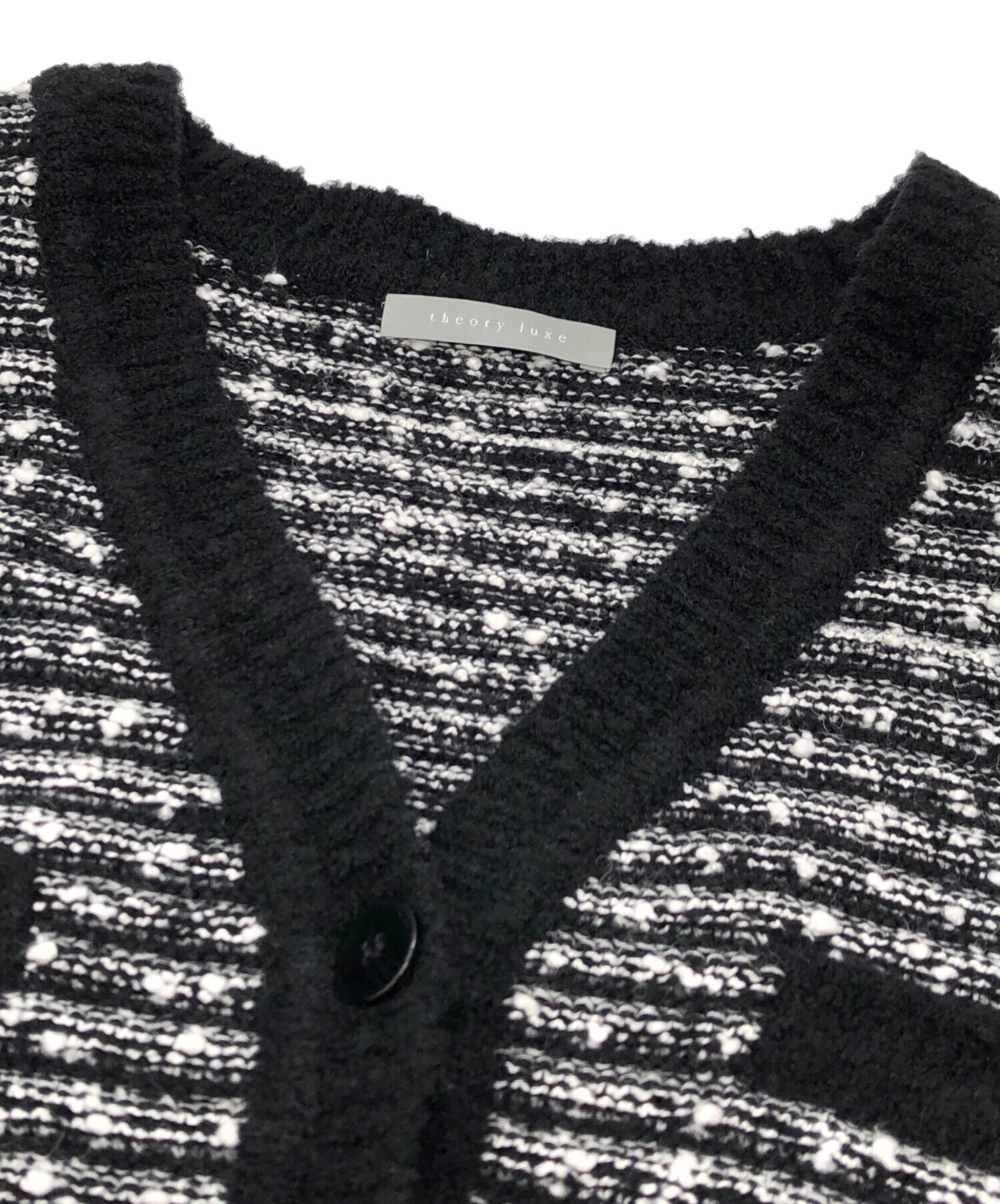 中古・古着通販】theory luxe (セオリーリュクス) ツイード調 Vネック