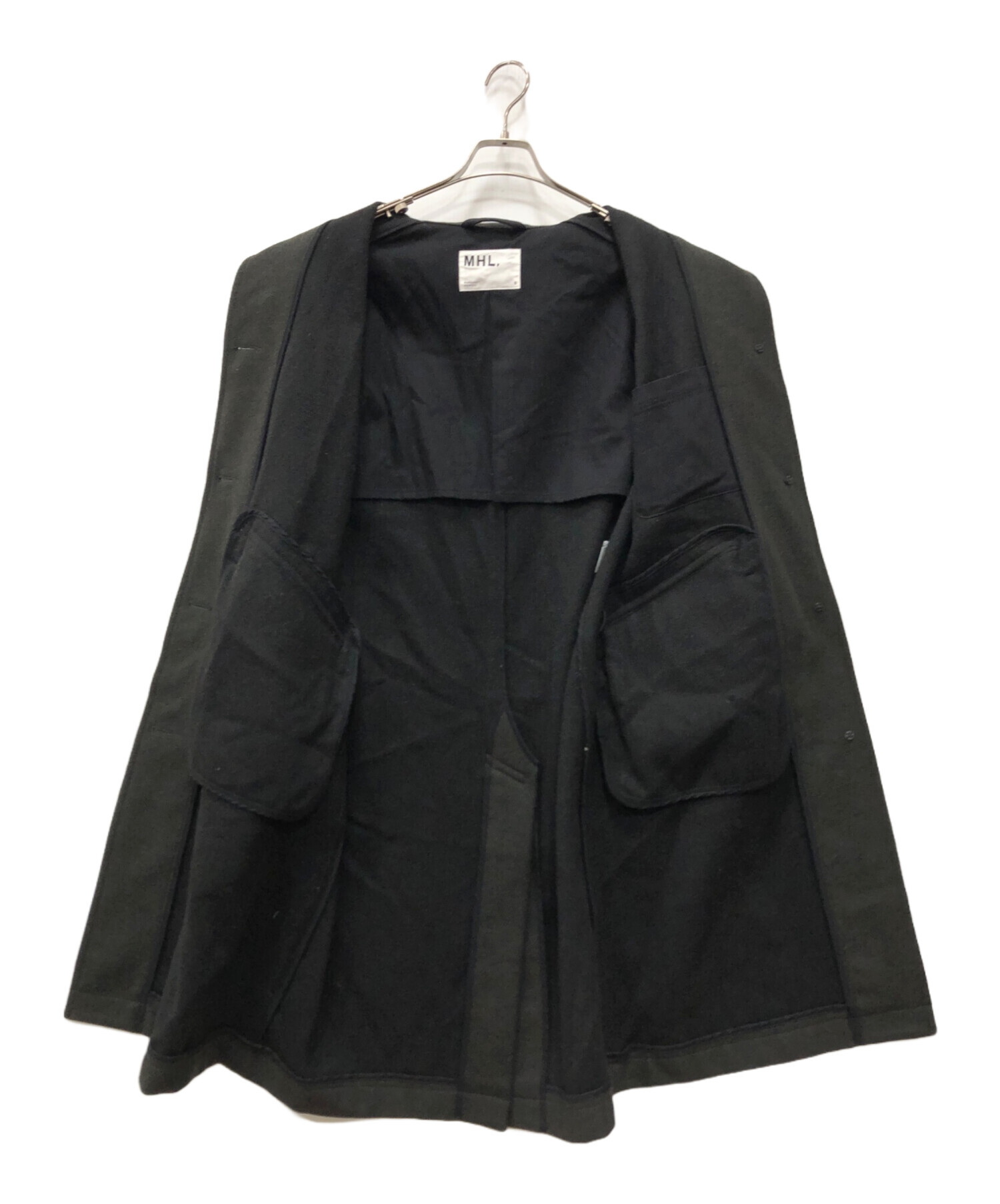 中古・古着通販】MHL (エムエイチエル) BASIC WOOL MELTON COAT カーキ 