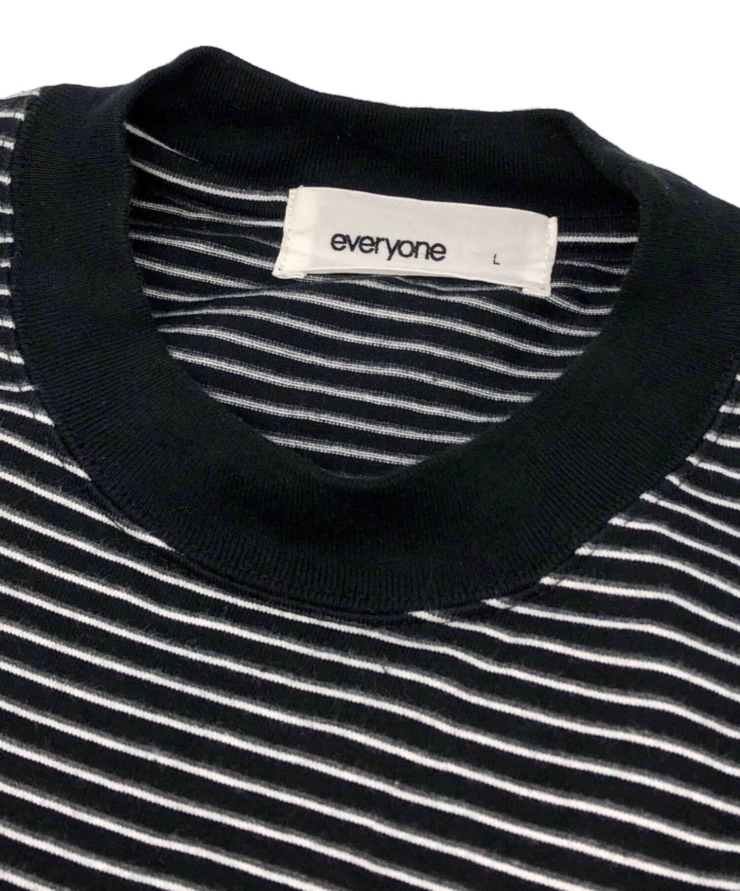 中古・古着通販】everyone (エブリワン) Border Short Sleeve Tee 