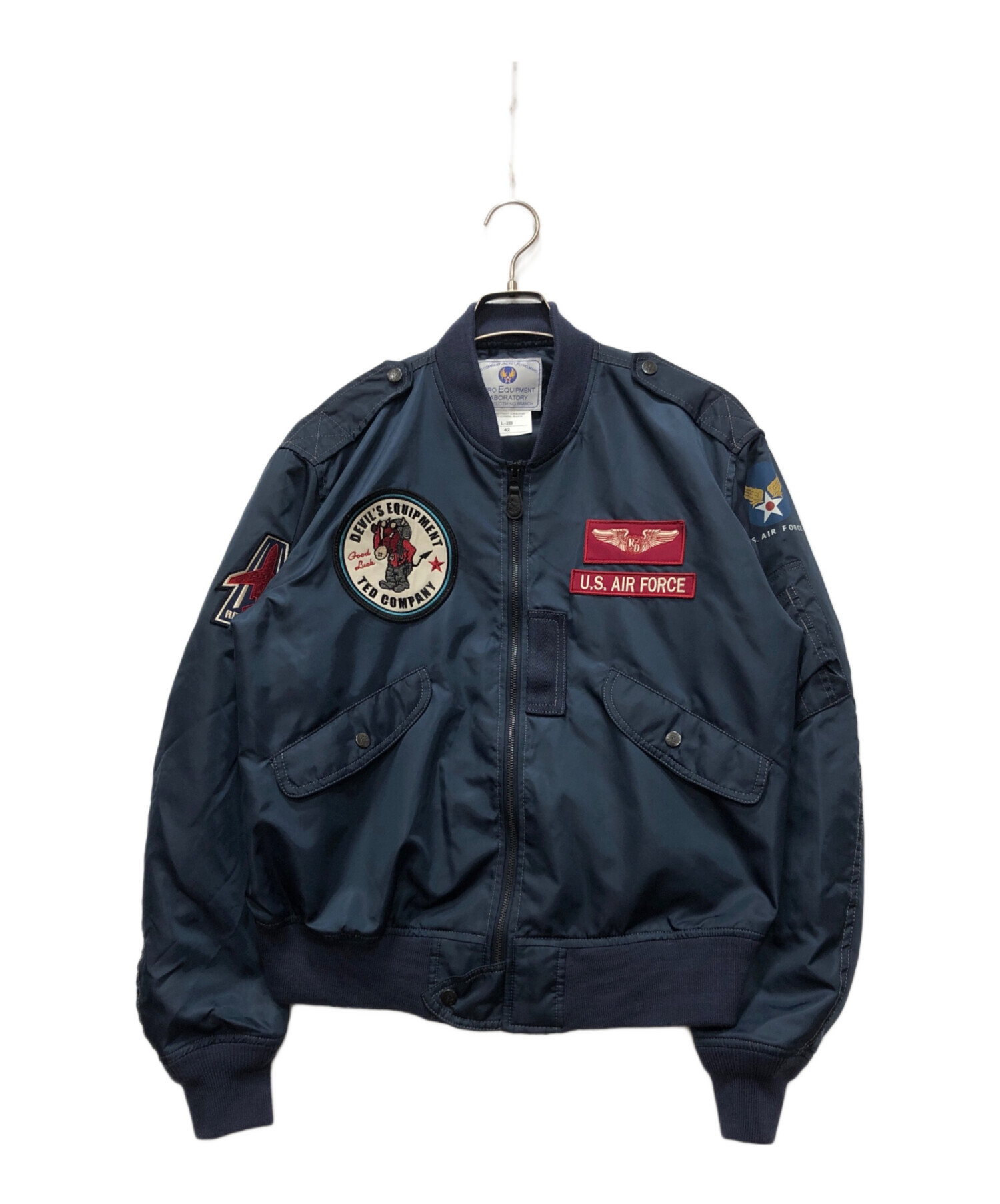 TEDMAN テッドマン 中綿ジャンパー42　TYPE MA-1　（菅E） 中古・古着通販TEDMAN (テッドマン) L-2フライトジャケット ネイビー