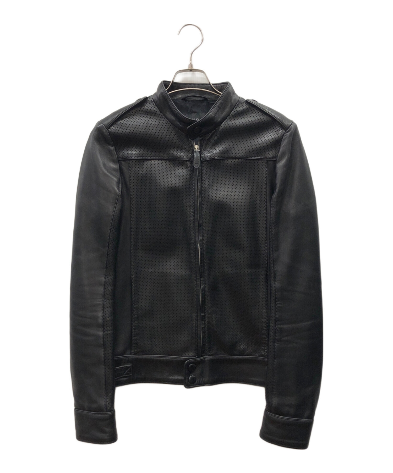 中古・古着通販】GUCCI (グッチ) パンチングシングルラムレザー