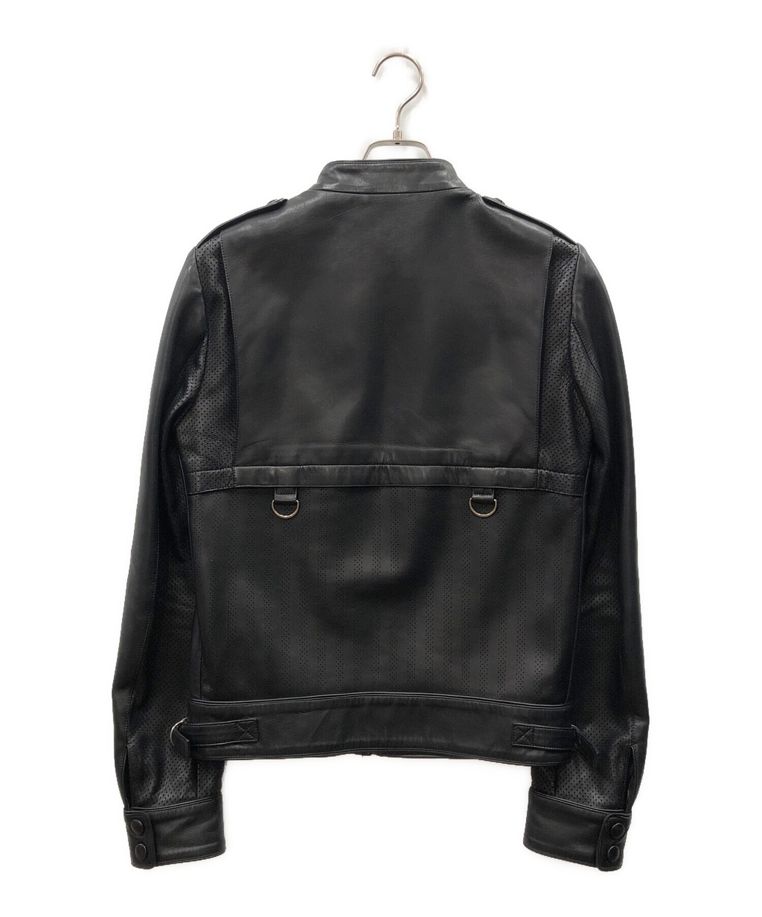 中古・古着通販】GUCCI (グッチ) パンチングシングルラムレザー