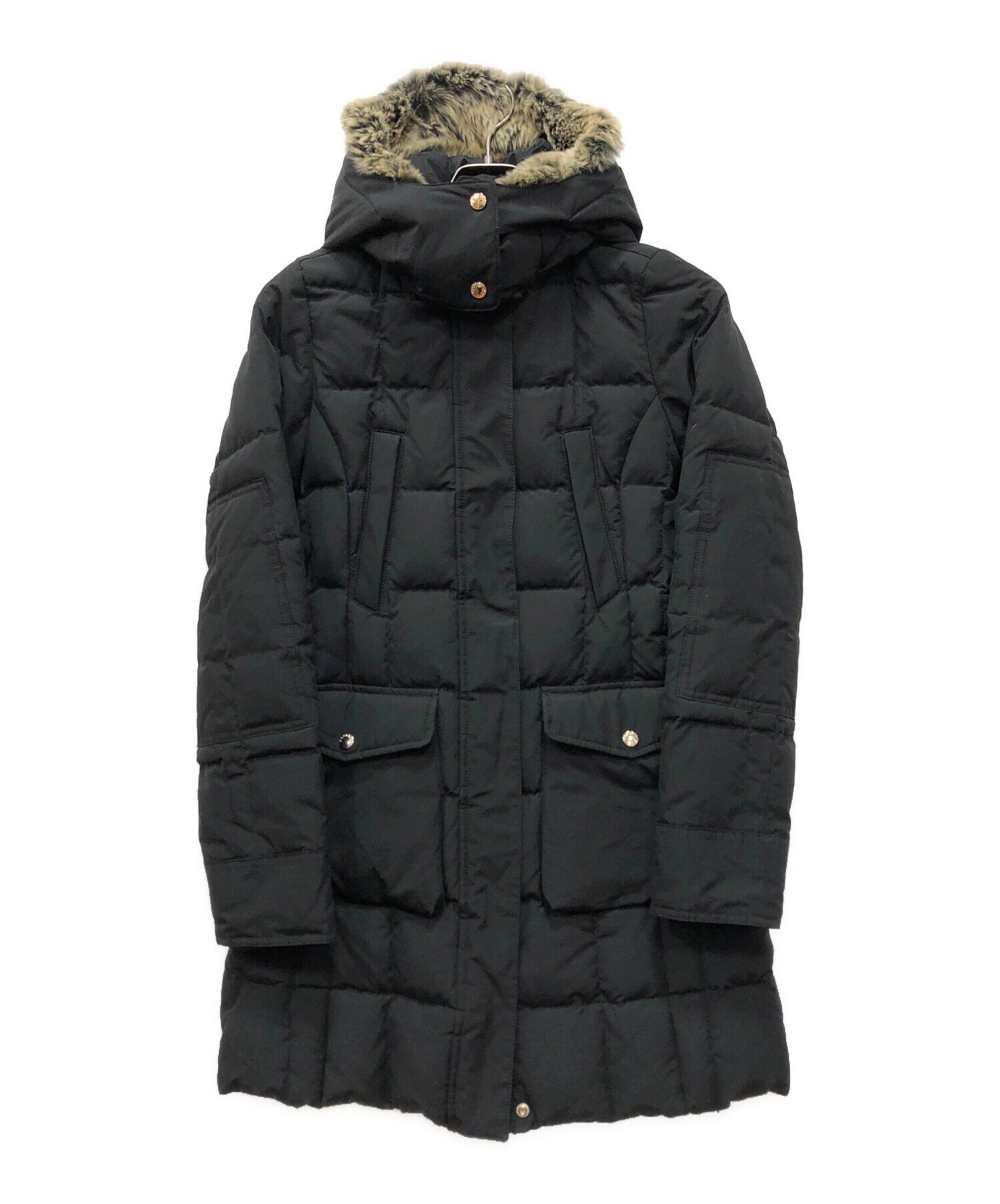 ウールリッチ ダウン ブリザードパーカ ブラック Lサイズ ラビット