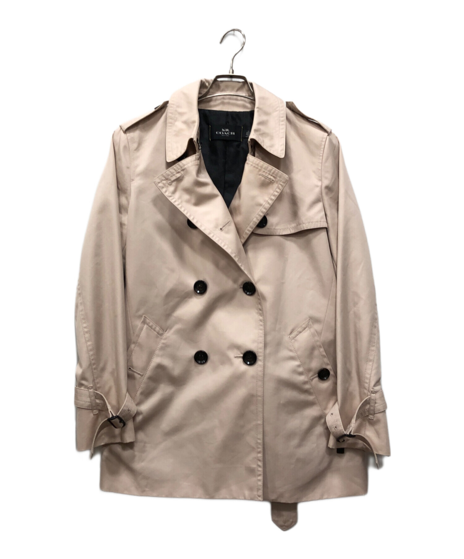 ア*ル様 コーチ 美品 トレンチコート F33970 コットン ベージュ SPサ コーチ(COACH)コーチ トレンチコート 衣料品 アウター レディース