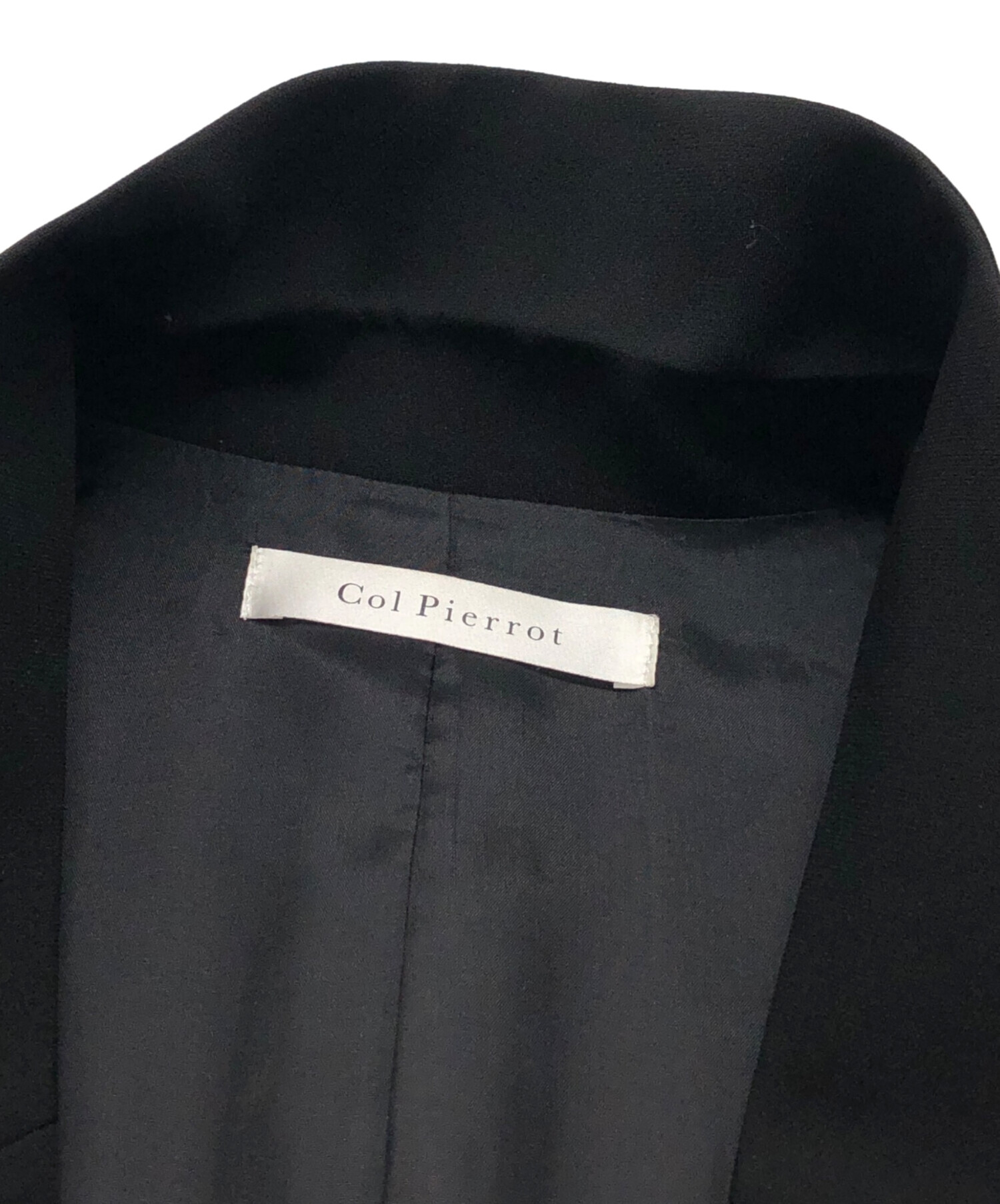 中古・古着通販】Col Pierrot (コルピエロ) Georgette Vest ブラック