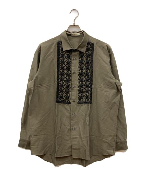 中古・古着通販】ETRO (エトロ) 刺繍シャツ カーキ サイズ:FREE
