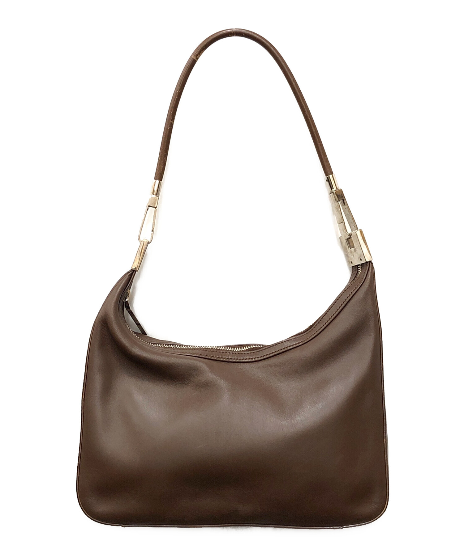 中古・古着通販】GUCCI (グッチ) ハンドバッグ ブラウン サイズ:下記