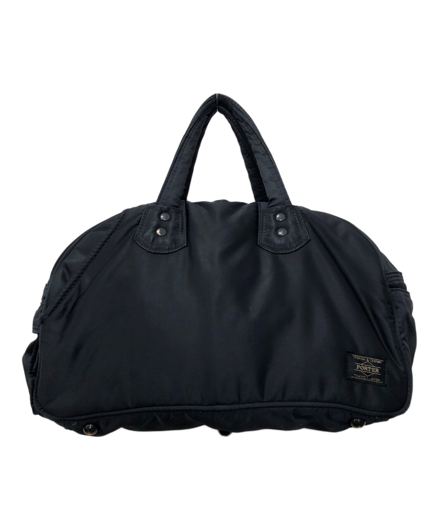 未使用に近い　ポーター　ミニボストンバック　トートバック 中古・古着通販】PORTER (ポーター) ミニボストンバッグ ネイビー