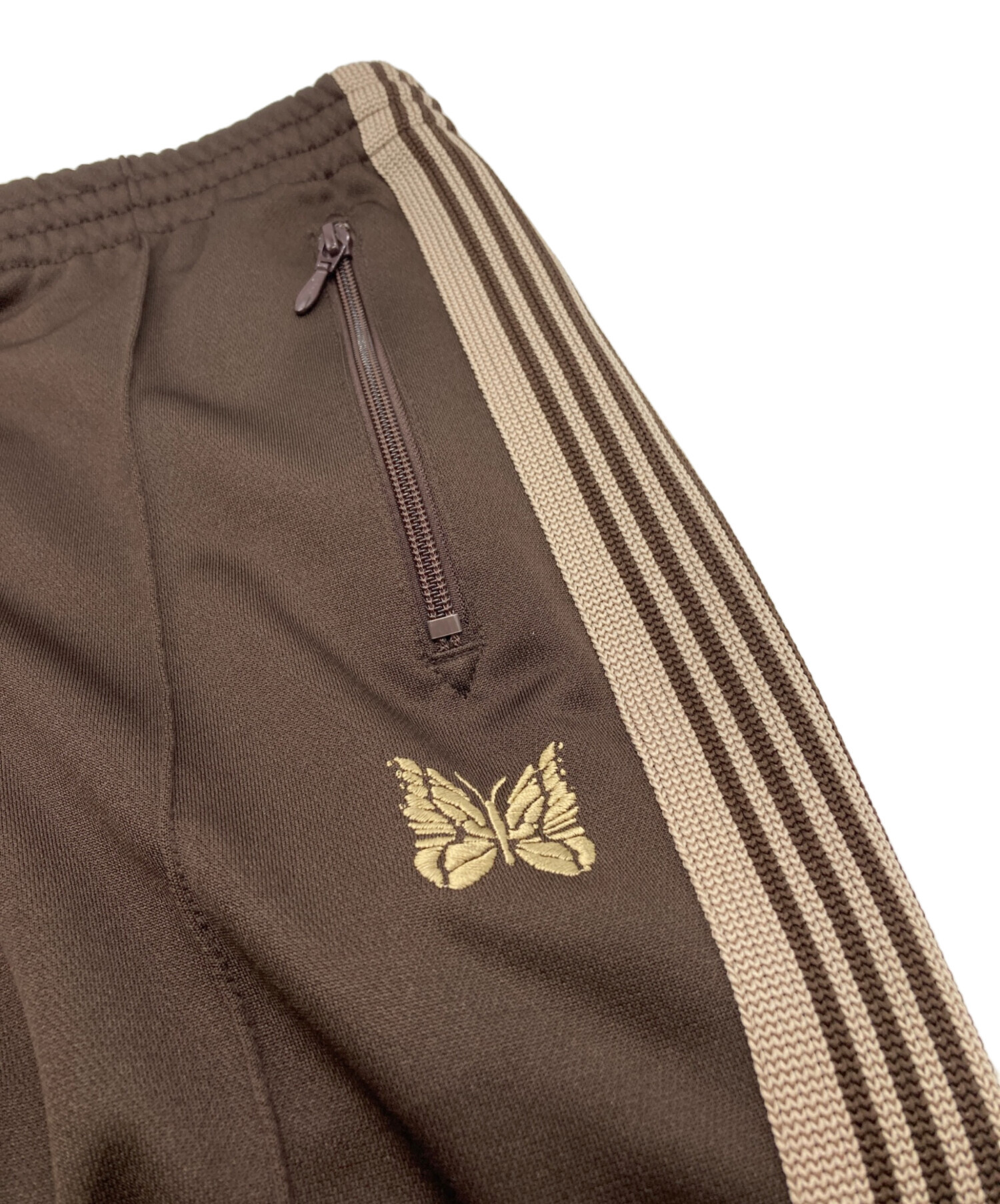 Needles × FREAK’S STORE トラックパンツ M 茶 中古・古着通販】Needles (ニードルズ) FREAK'S STORE (フリークストア