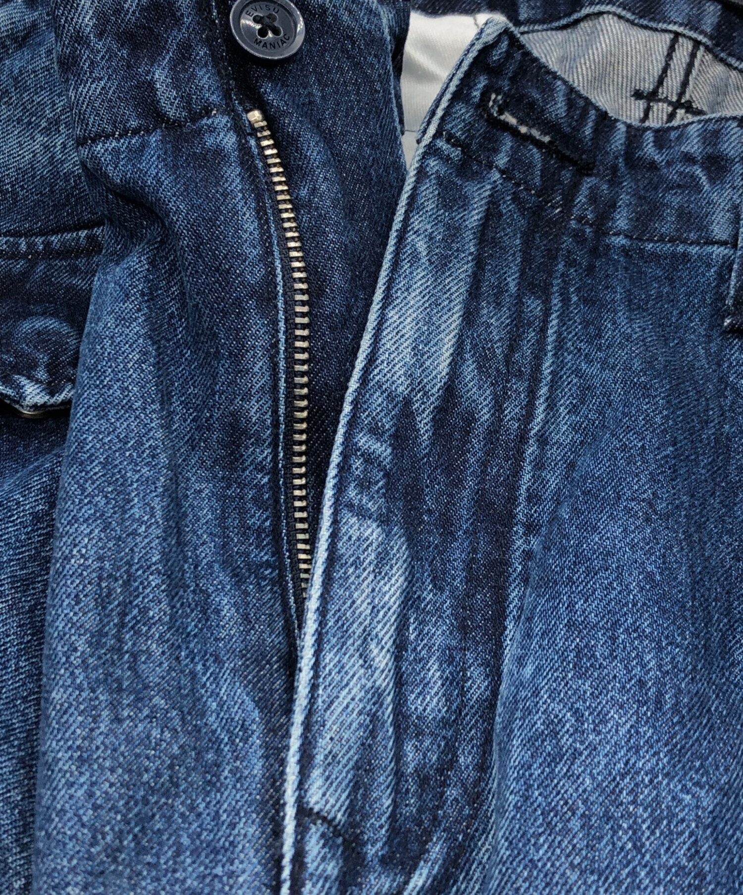 中古・古着通販】EVISU (エヴィス) ウォッシュ大黒刺繍ワイドレッグ