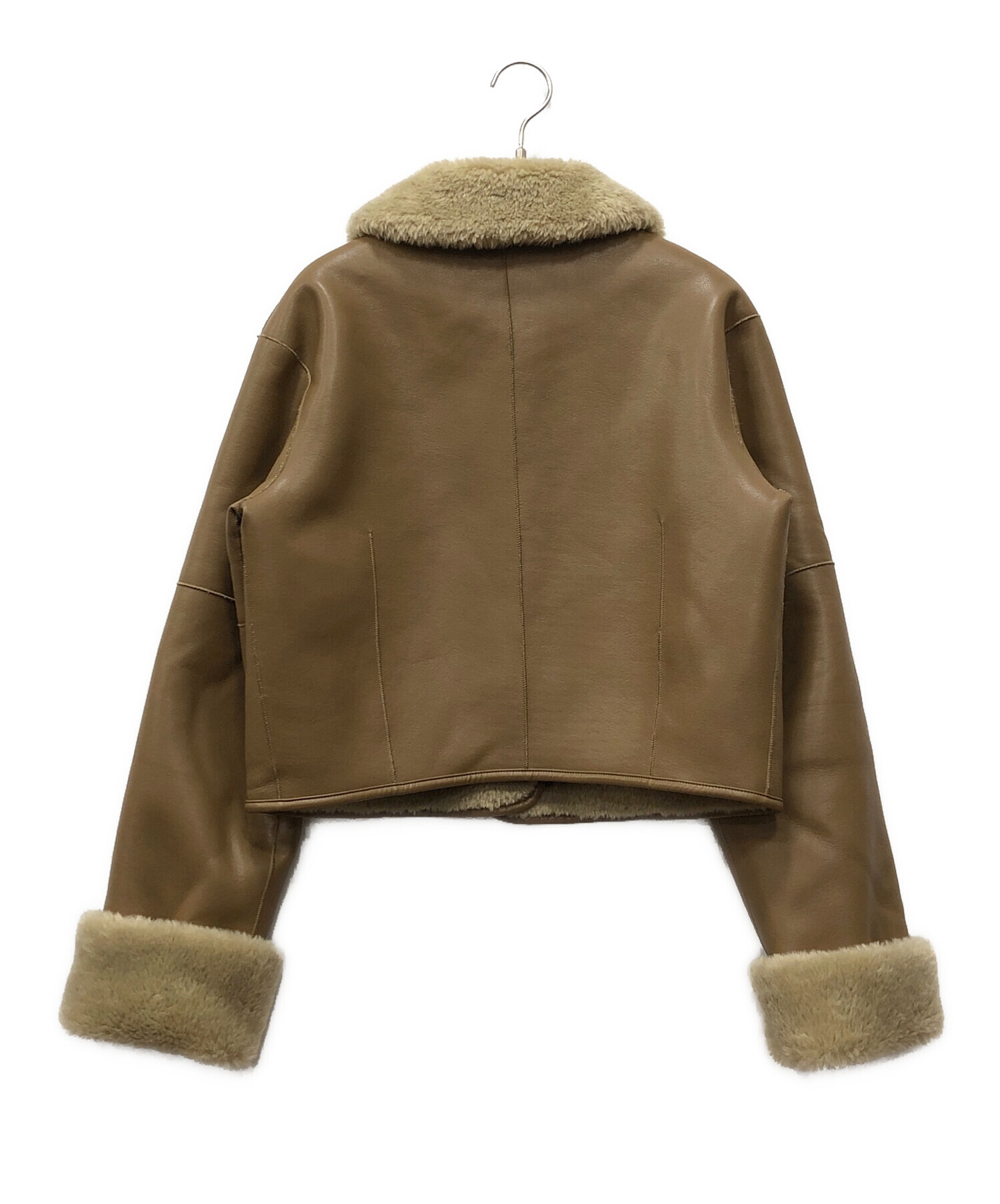 中古・古着通販】CLANE (クラネ) VEGAN LEATHER BOA SHORT JACKET 