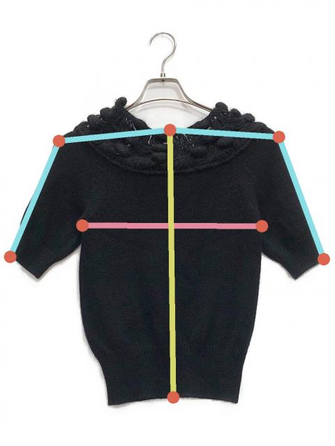 中古・古着通販】CHANEL (シャネル) 半袖ボンボンカシミヤニット