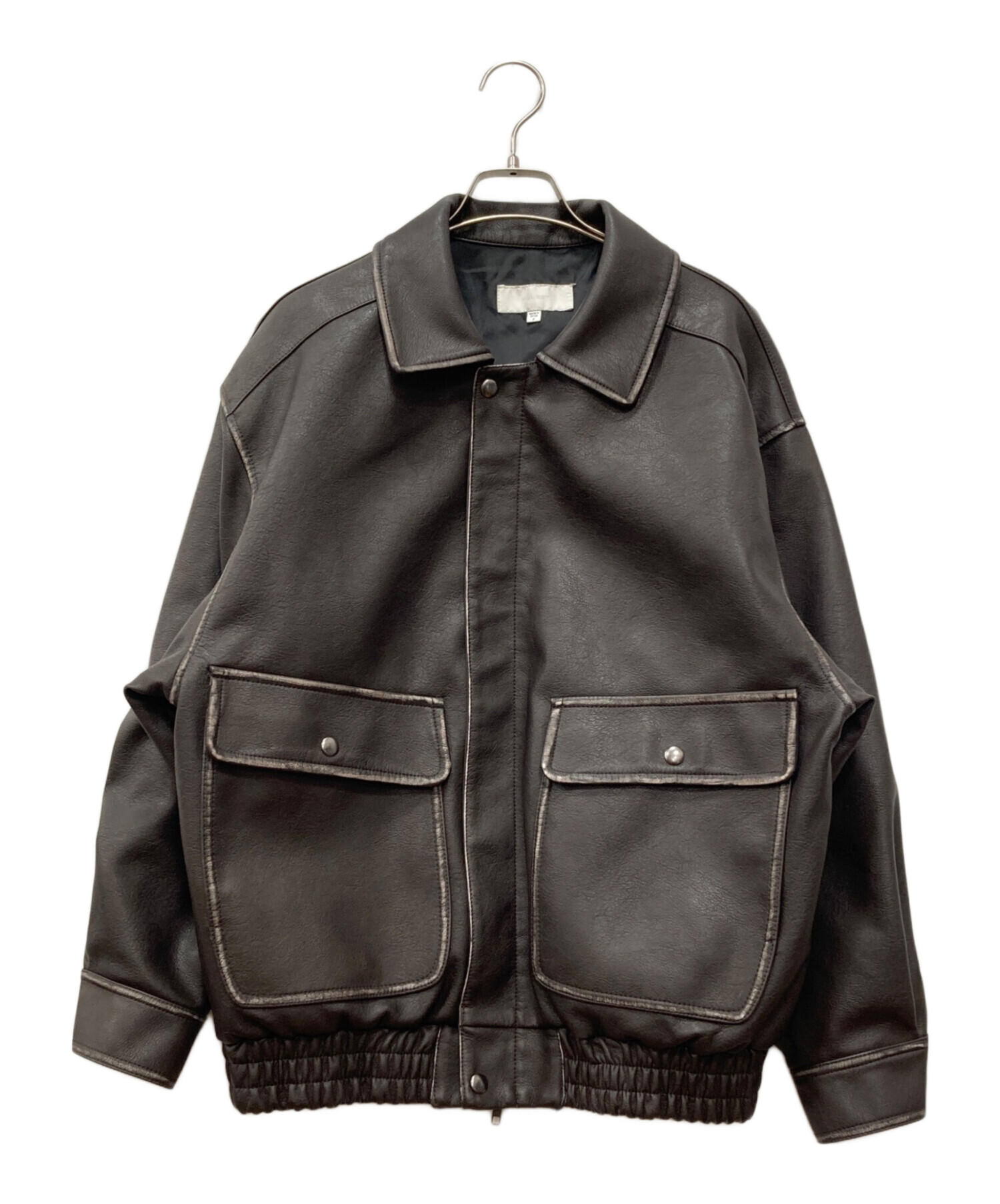 中古・古着通販】moussy (マウジー) フェイクレザージャケット