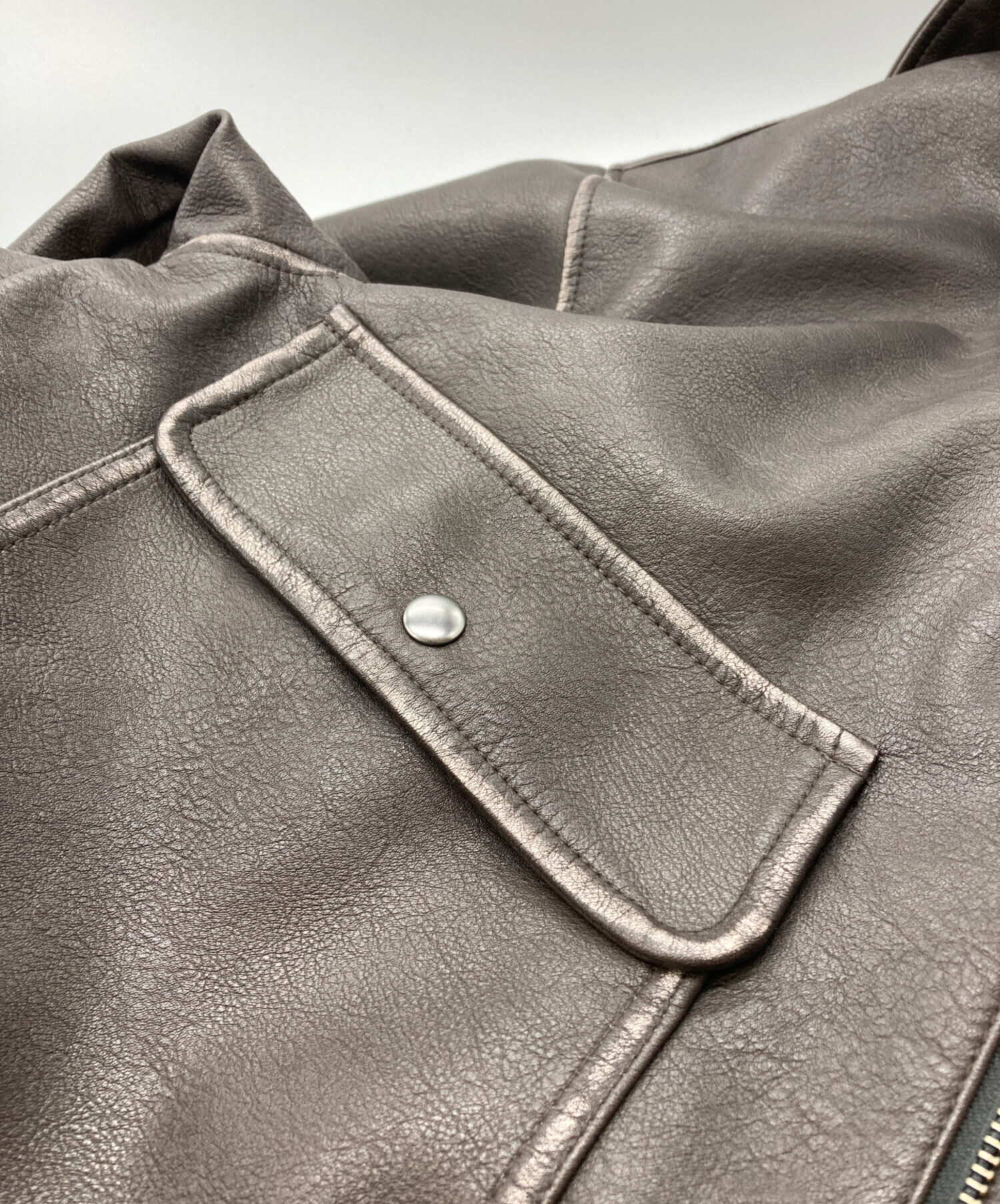 中古・古着通販】moussy (マウジー) フェイクレザージャケット