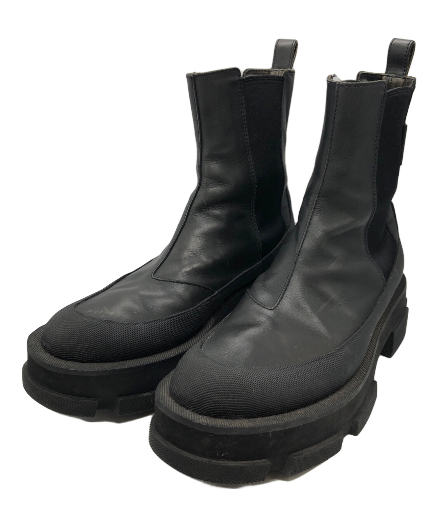 中古・古着通販】both (ボース) GAO PLATFORM CHELSEA boots ブラック