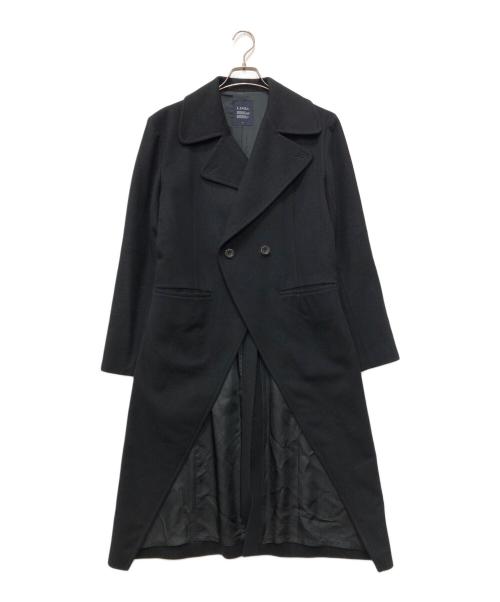 中古・古着通販】LIMI feu (リミフゥ) デザインウールコート ブラック