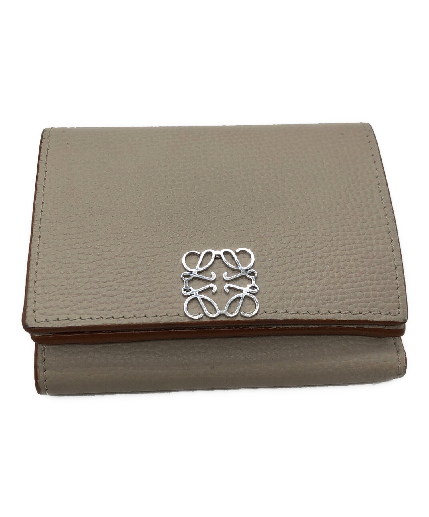 中古・古着通販】LOEWE (ロエベ) 3つ折り財布 ベージュ 中古・古着通販】LOEWE (ロエベ) 3つ折り財布 ベージュ