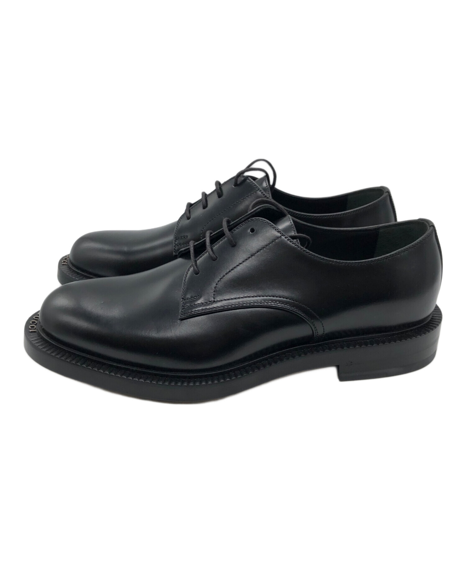 中古・古着通販】GUCCI (グッチ) シャイニーレザーレースアップ