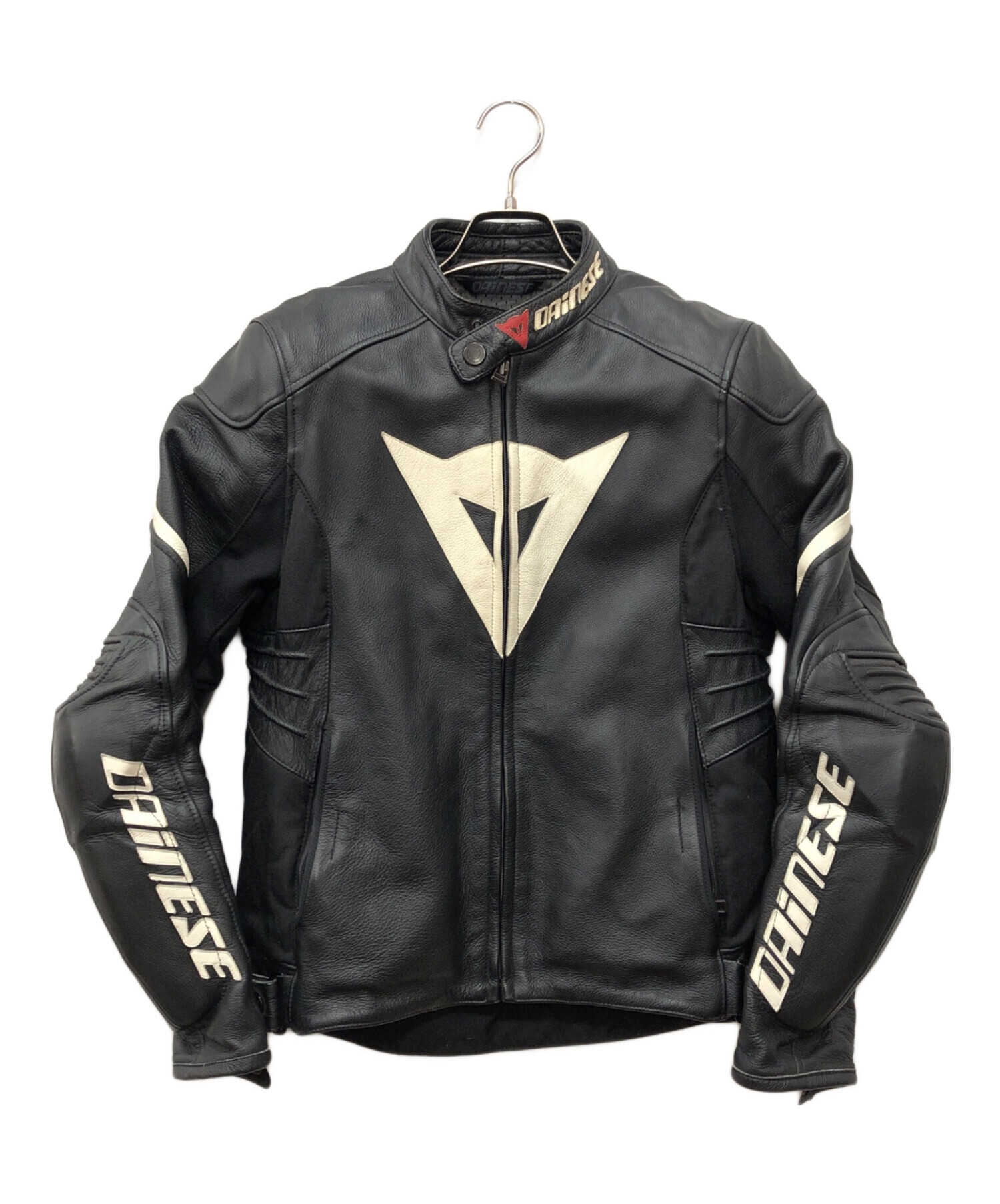 Dainese シングルライダースジャケット ブラック 中古・古着通販】DAINESE (ダイネーゼ) シングルライダースジャケット