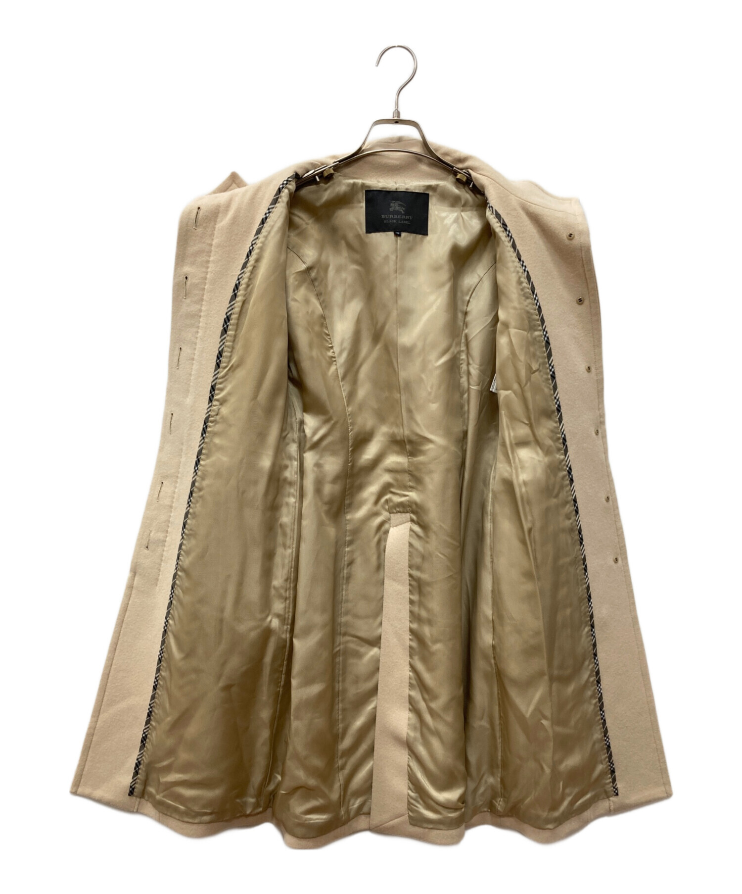 BURBERRY BLACK LABEL ウールコート Mサイズ ベージュ 中古・古着通販】BURBERRY BLACK LABEL (バーバリーブラック