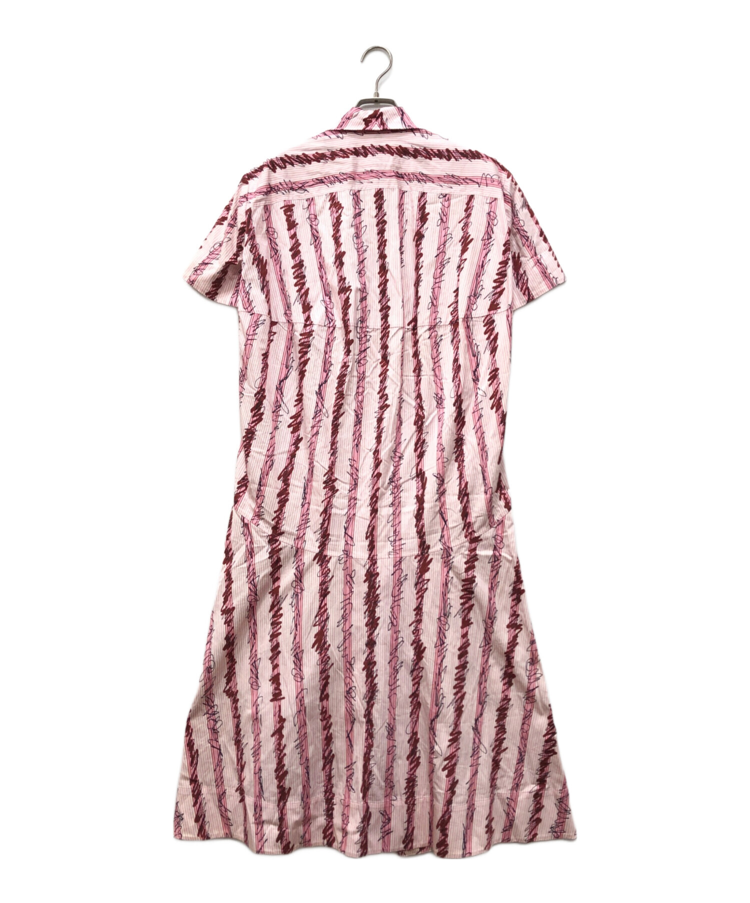 中古・古着通販】BURBERRY (バーバリー) シャツワンピース ピンク