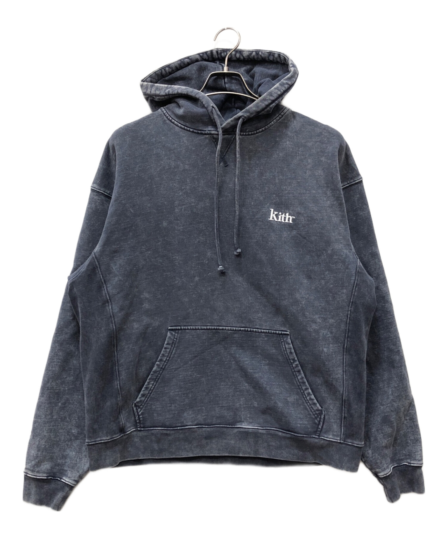 KITH キス 21AW ハーフジップ ボアプルオーバーパーカー ネイビー KITH