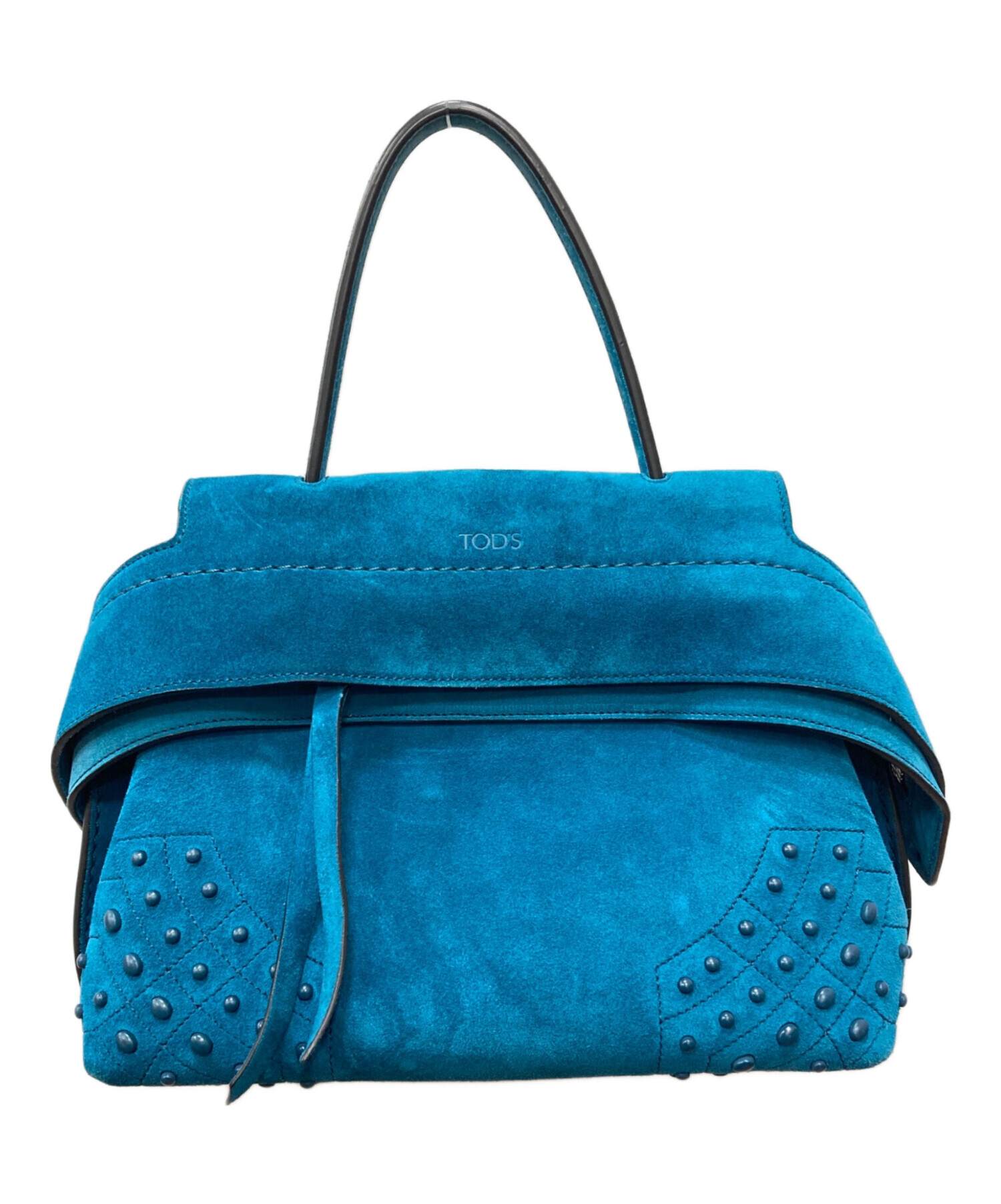 中古・古着通販】TOD'S (トッズ) ウェーブスエードバック ブルー