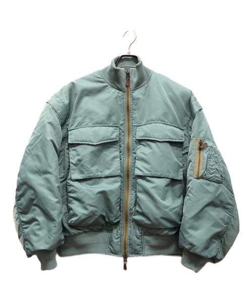中古・古着通販】SLY (スライ) DAMAGE 2WAY OVER MA-1 ブルー サイズ