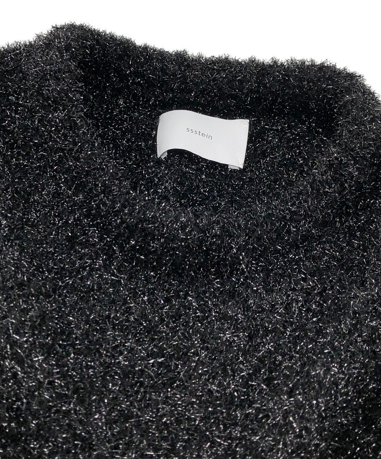 中古・古着通販】ssstein (シュタイン) GLITTER FUR KNIT CREW NECK LS