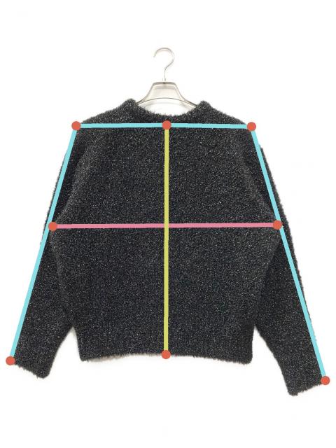 中古・古着通販】ssstein (シュタイン) GLITTER FUR KNIT CREW NECK LS