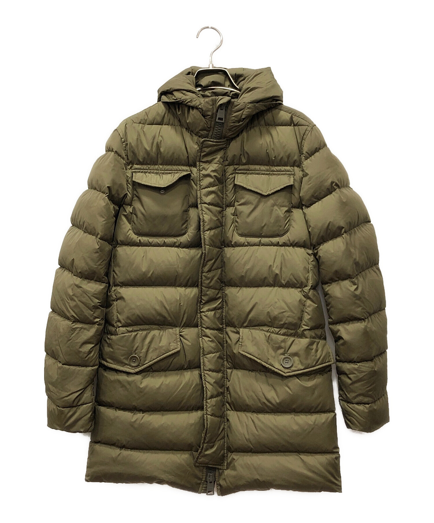 中古・古着通販】HERNO (ヘルノ) ダウンコート カーキ サイズ:44 