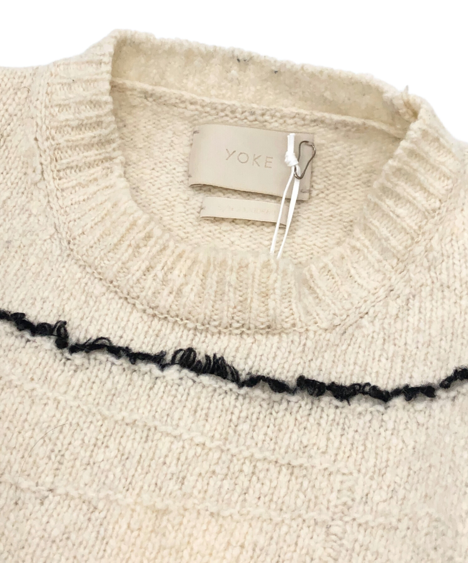 中古・古着通販】YOKE (ヨーク) CONTINUOUS LINE EMBROIDERY SWEATER