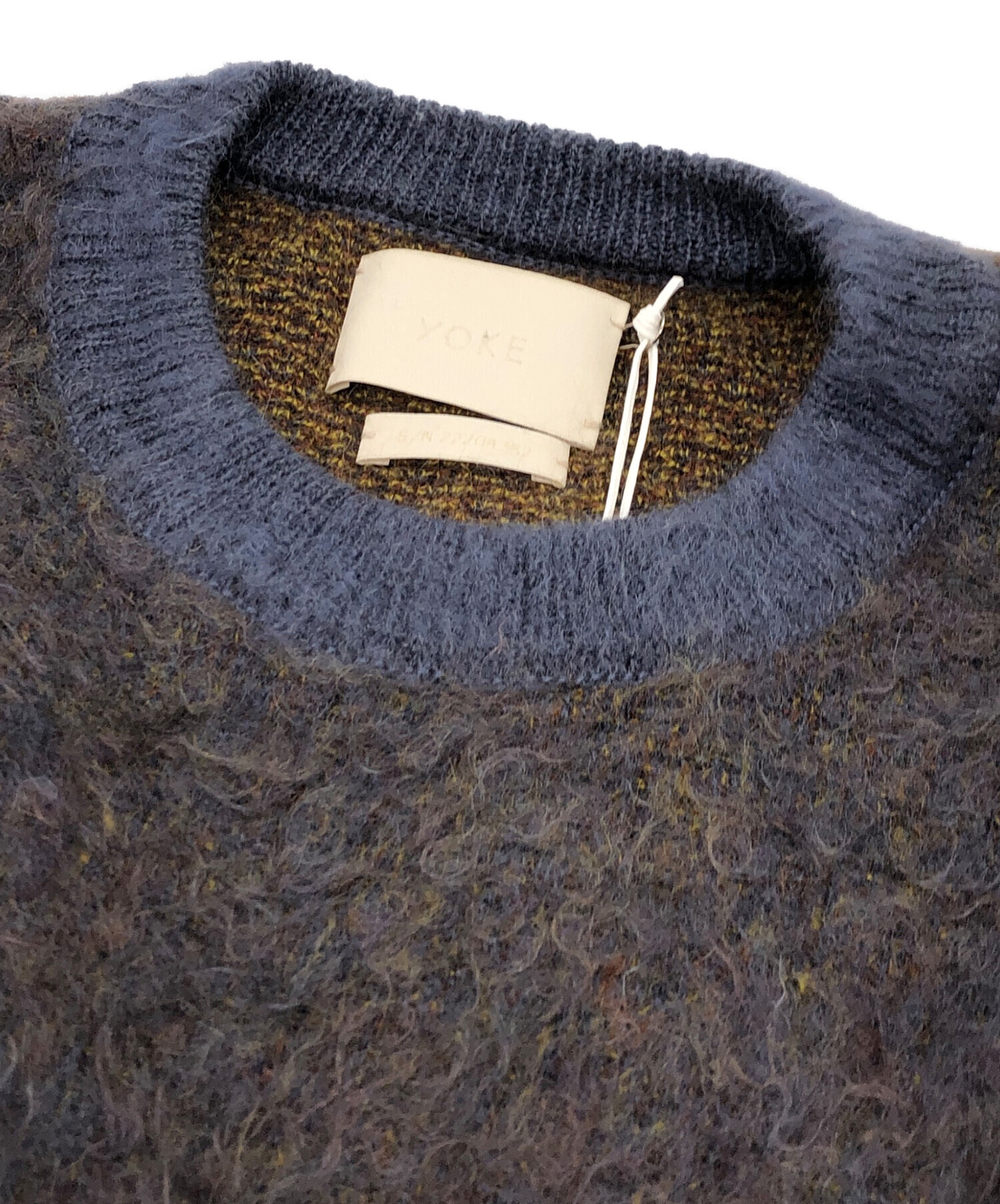 中古・古着通販】YOKE (ヨーク) 4COLOR MIX JACQUARD MOHAIR CREWNECK 