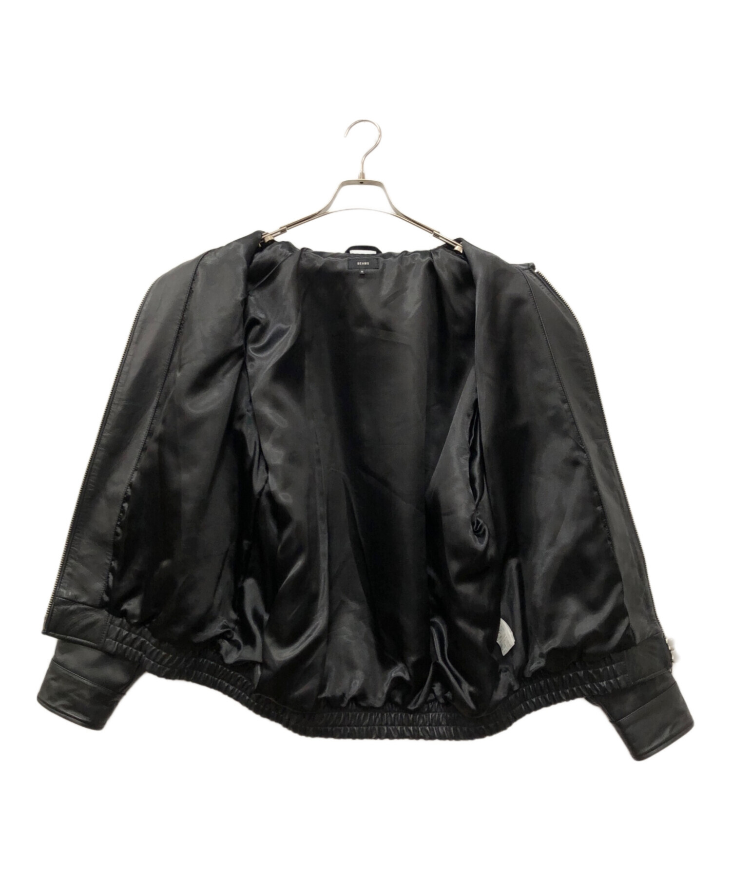 中古・古着通販】BEAMS (ビームス) レザージャケット ブラック サイズ