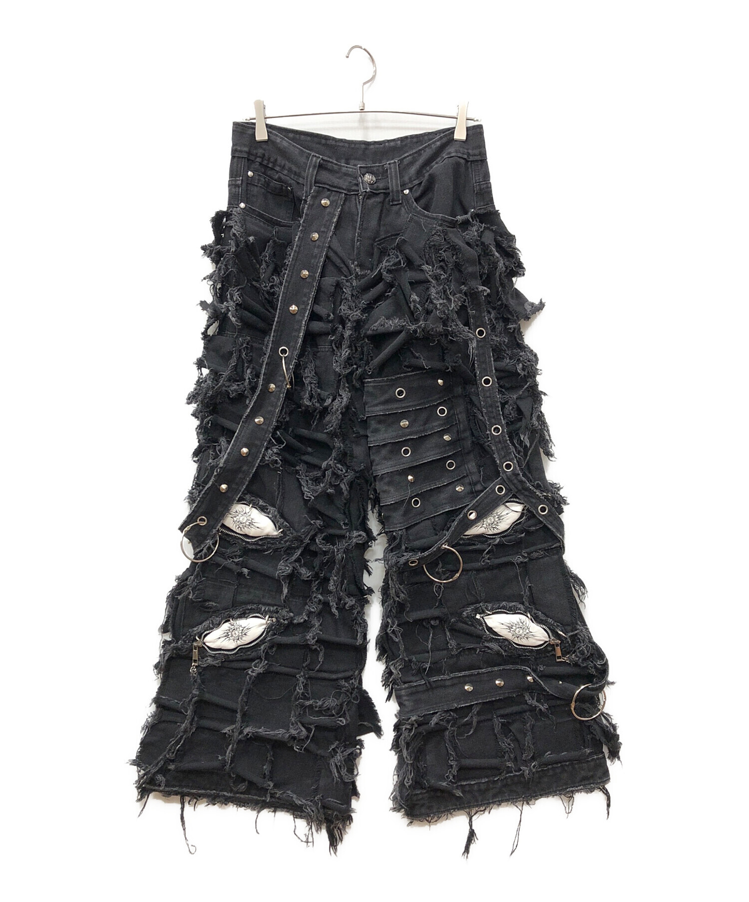 中古・古着通販】UNIZ (ユニズ) BLACK MONSTER PANTS ブラック